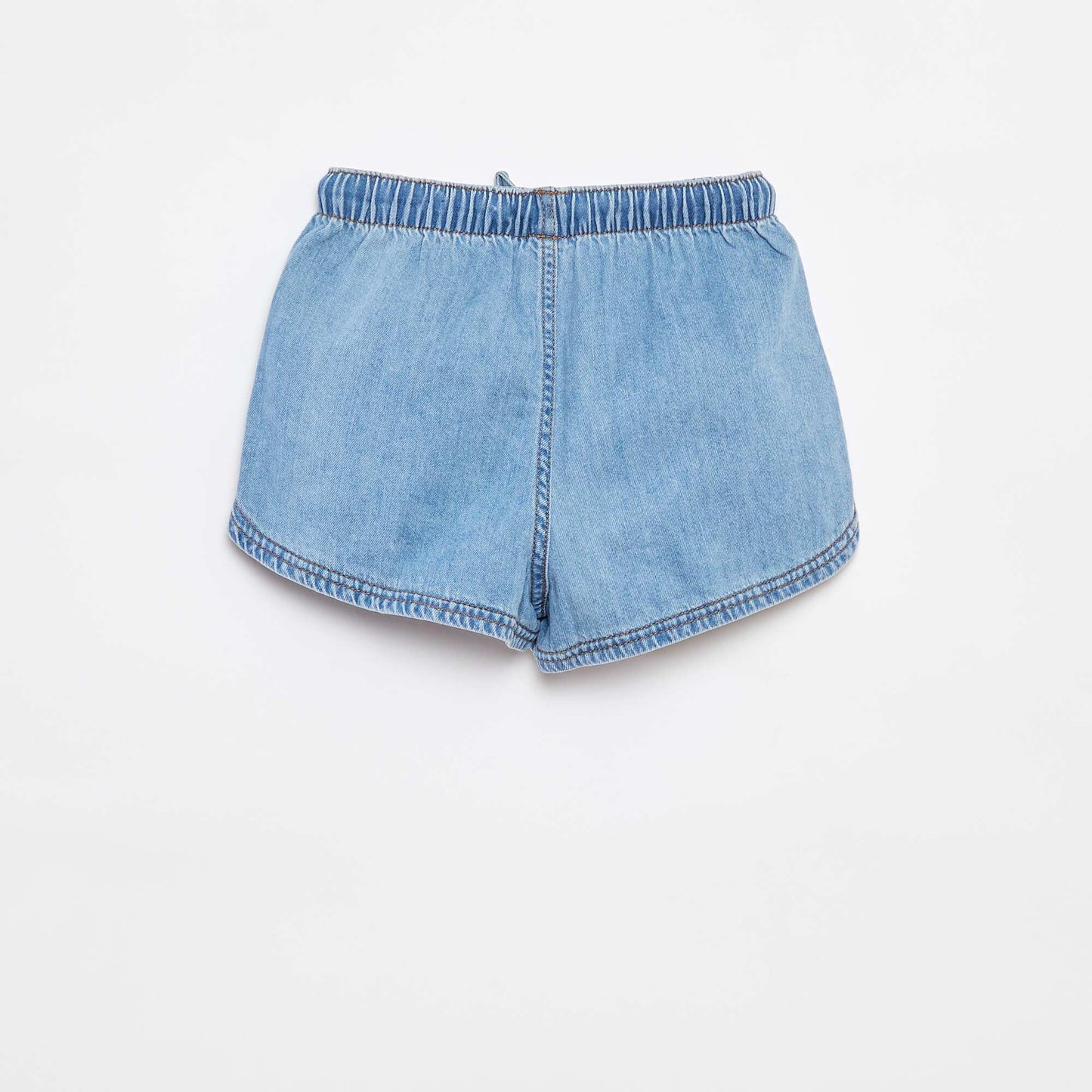 Short en jean uni BLEU