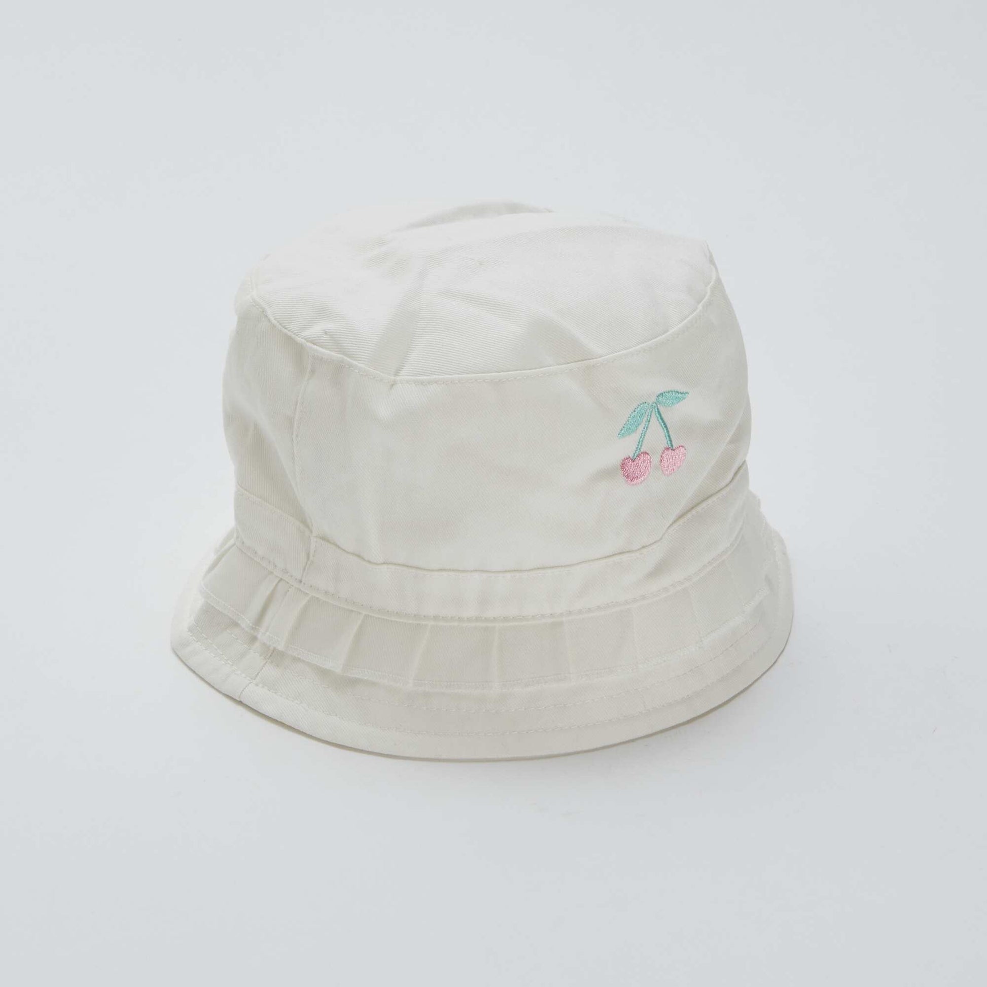 Chapeau avec volants et print BEIGE
