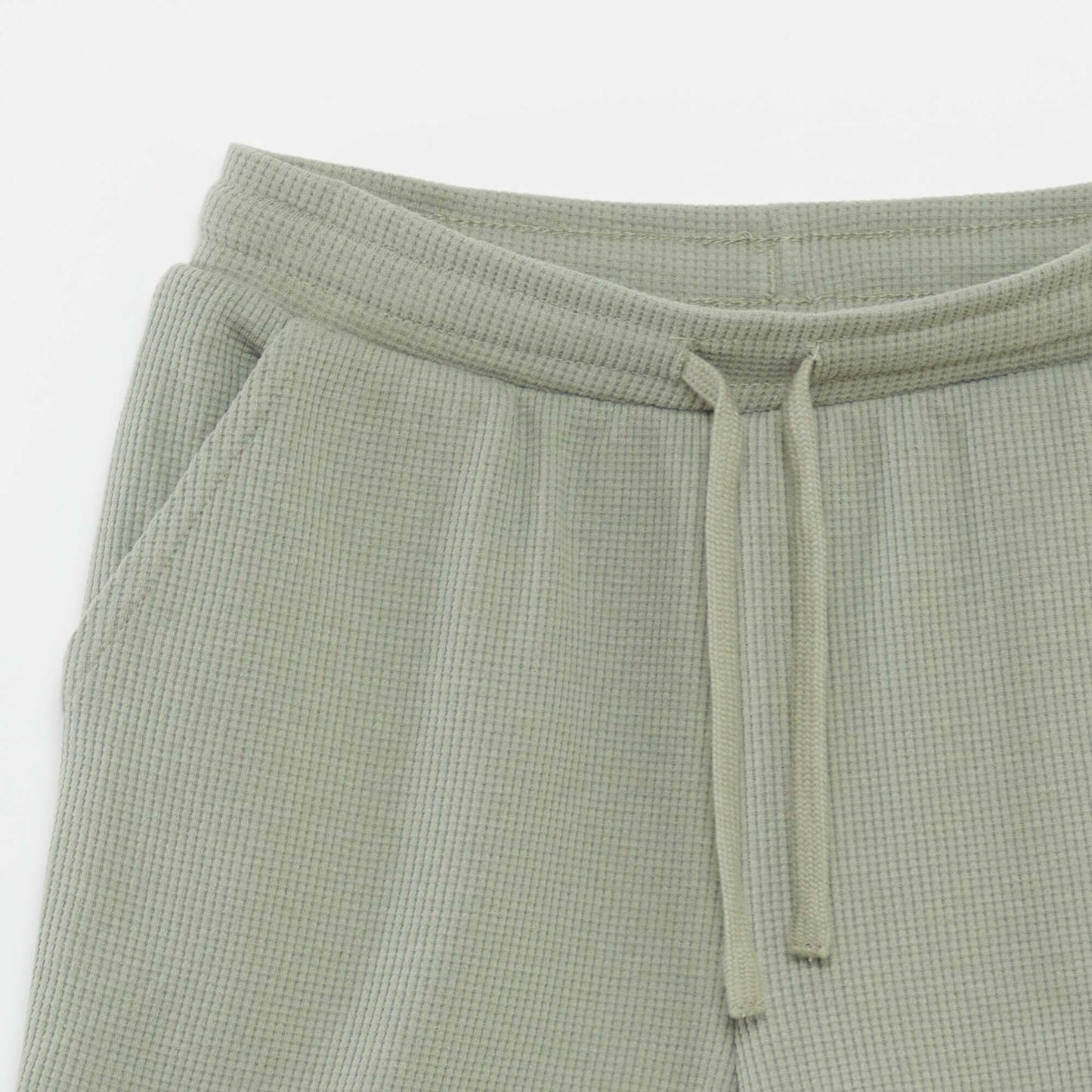 Short uni en maille gaufrée VERT