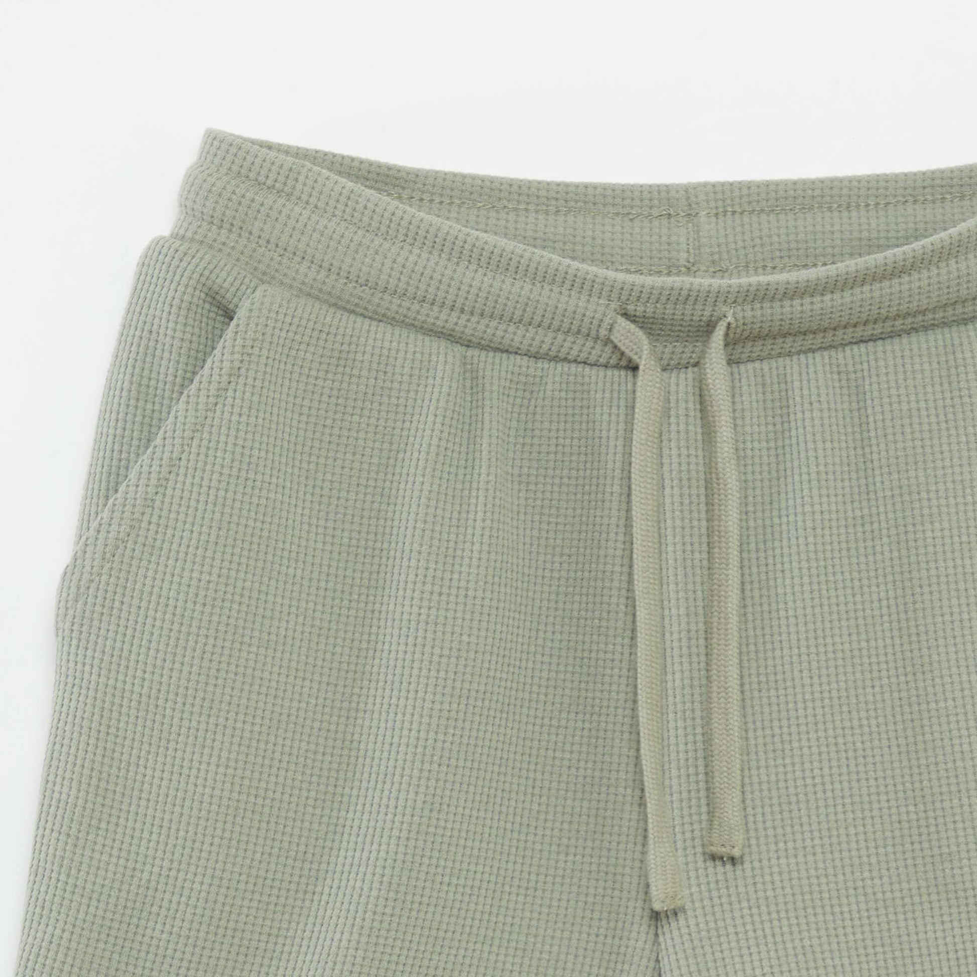 Short uni en maille gaufrée VERT