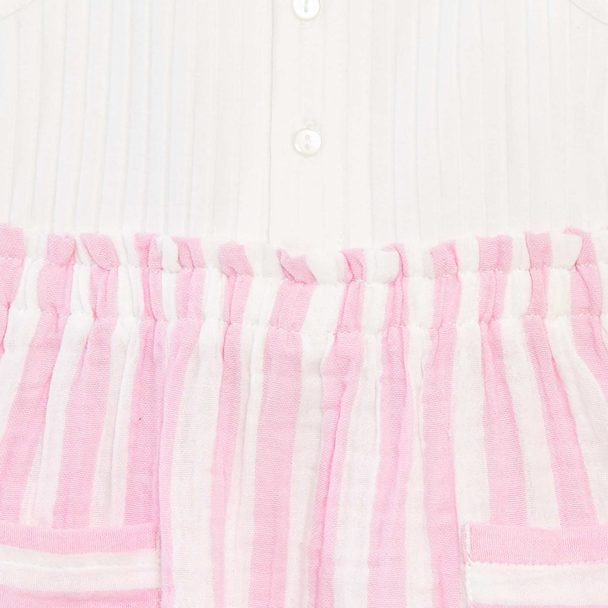 Robe sans manches rayée ROSE