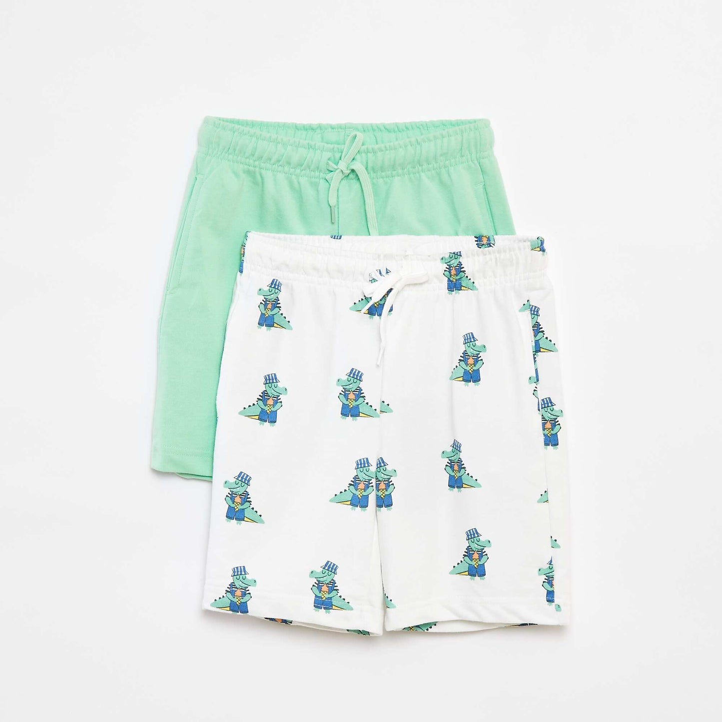 Lot de 2 shorts en molleton BLANC