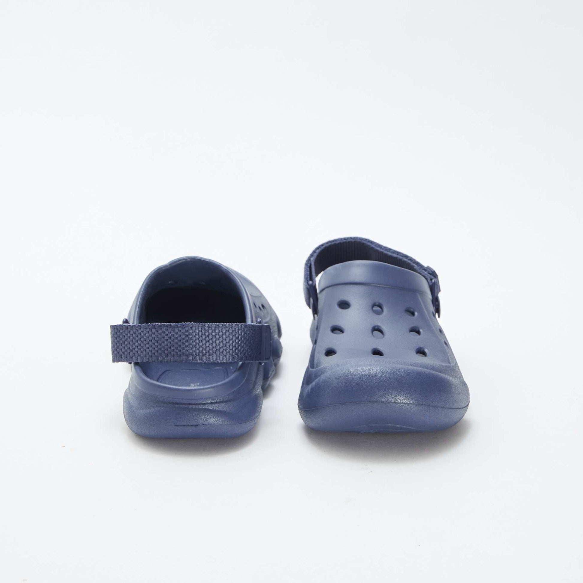 Sabots unis en plastique moulé BLEU
