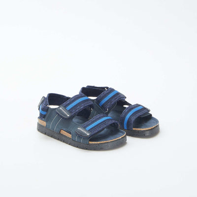 Sandales à scratchs BLEU