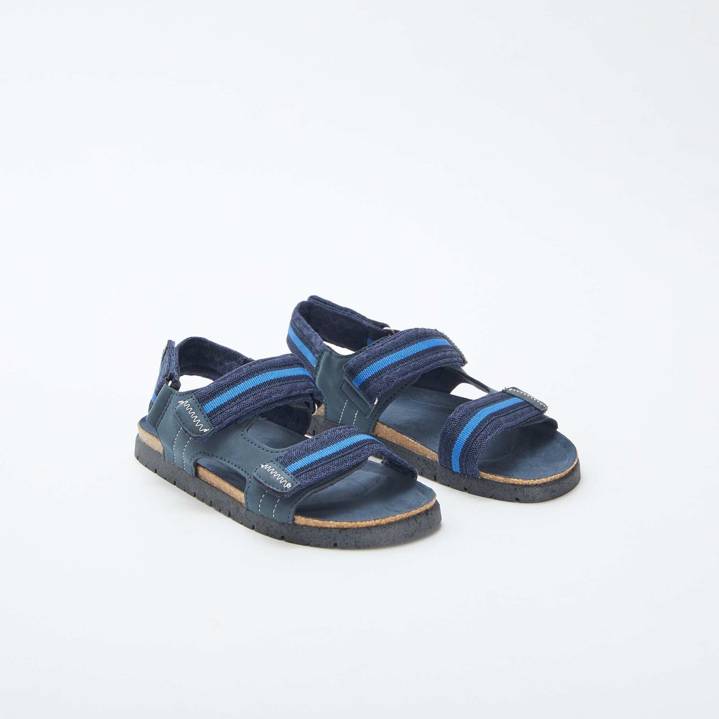 Sandales à scratchs BLEU