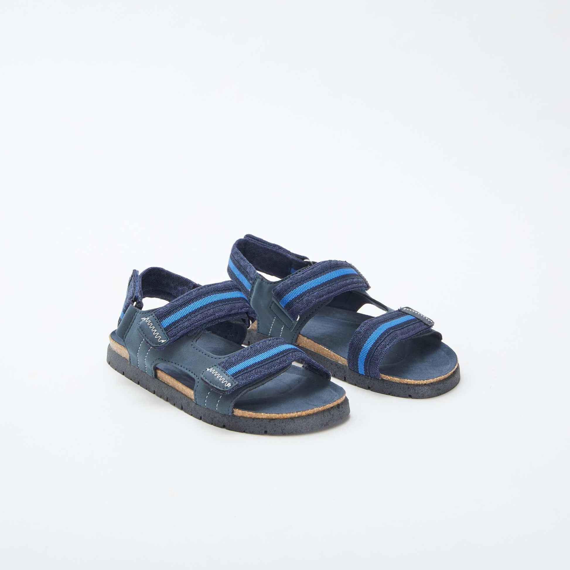 Sandales à scratchs BLEU