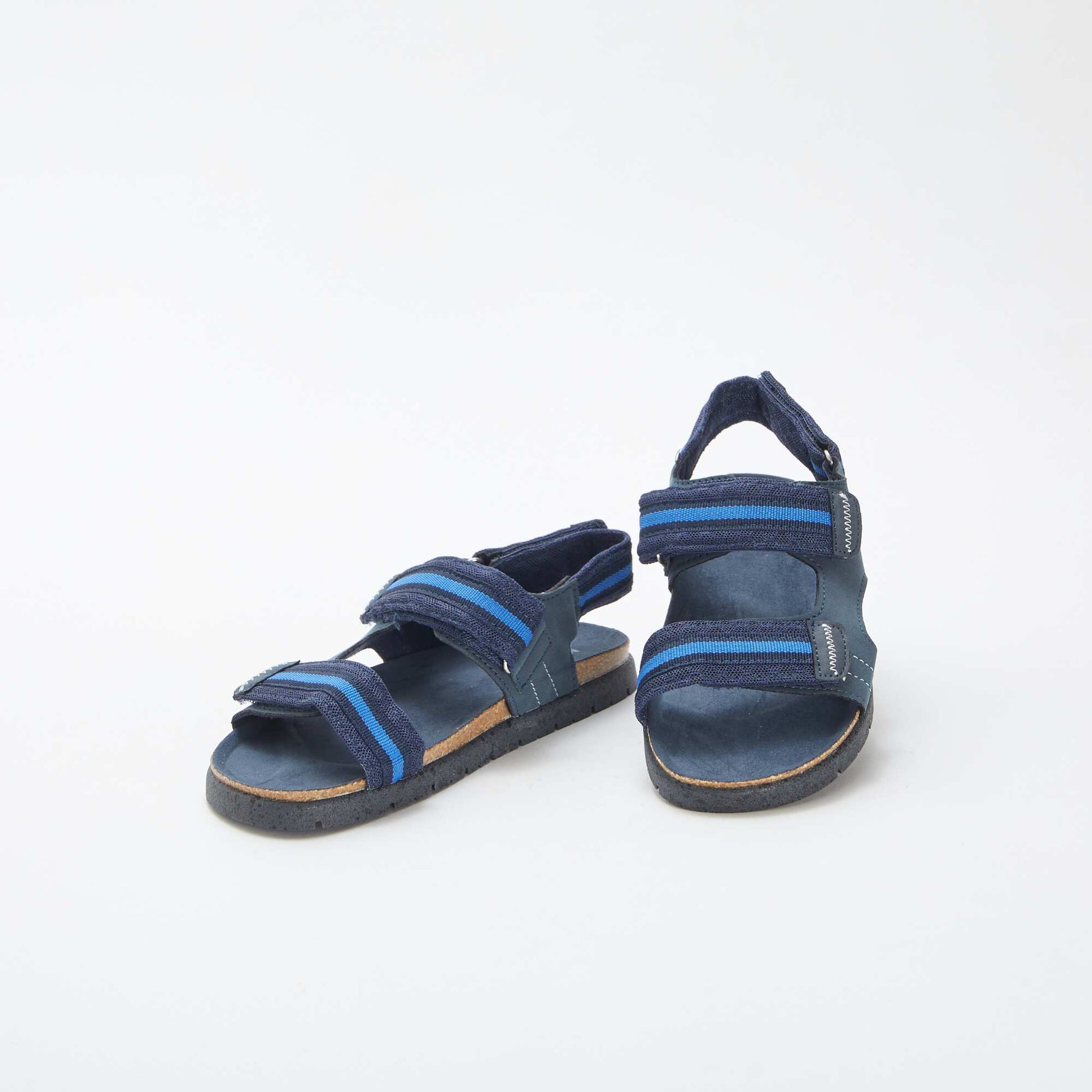 Sandales à scratchs BLEU