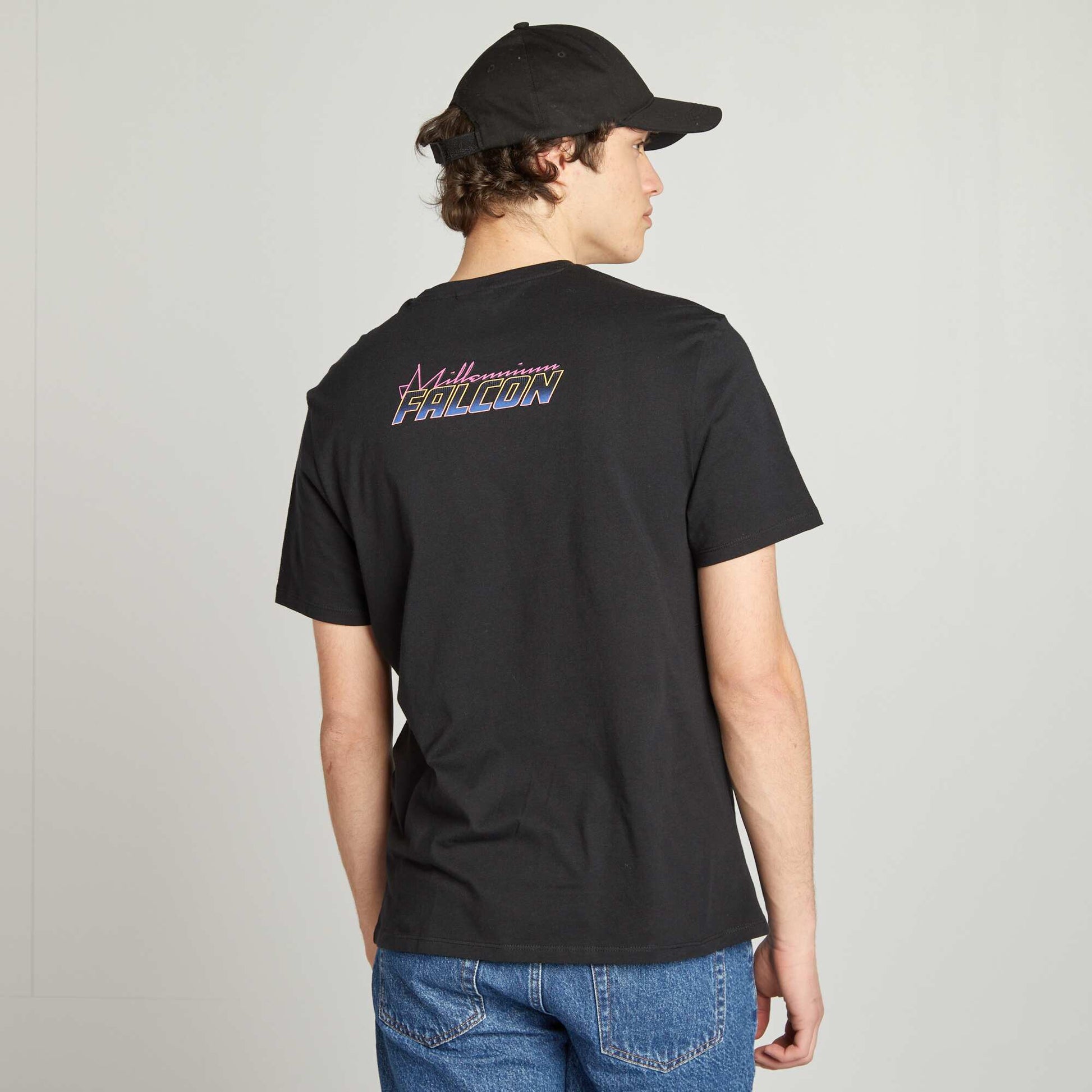 T-shirt 'Star Wars' 'Faucon Millénium' NOIR