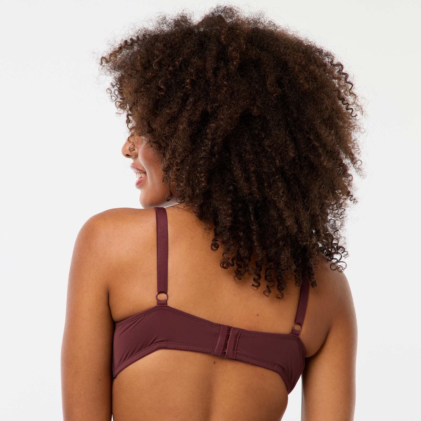 Soutien-gorge corbeille emboîtant en dentelle MARRON