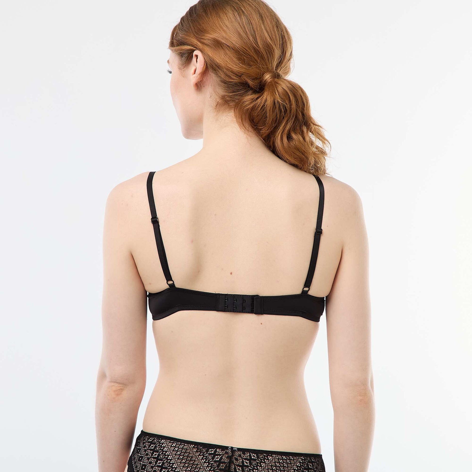 Soutien-gorge push-up en dentelle NOIR