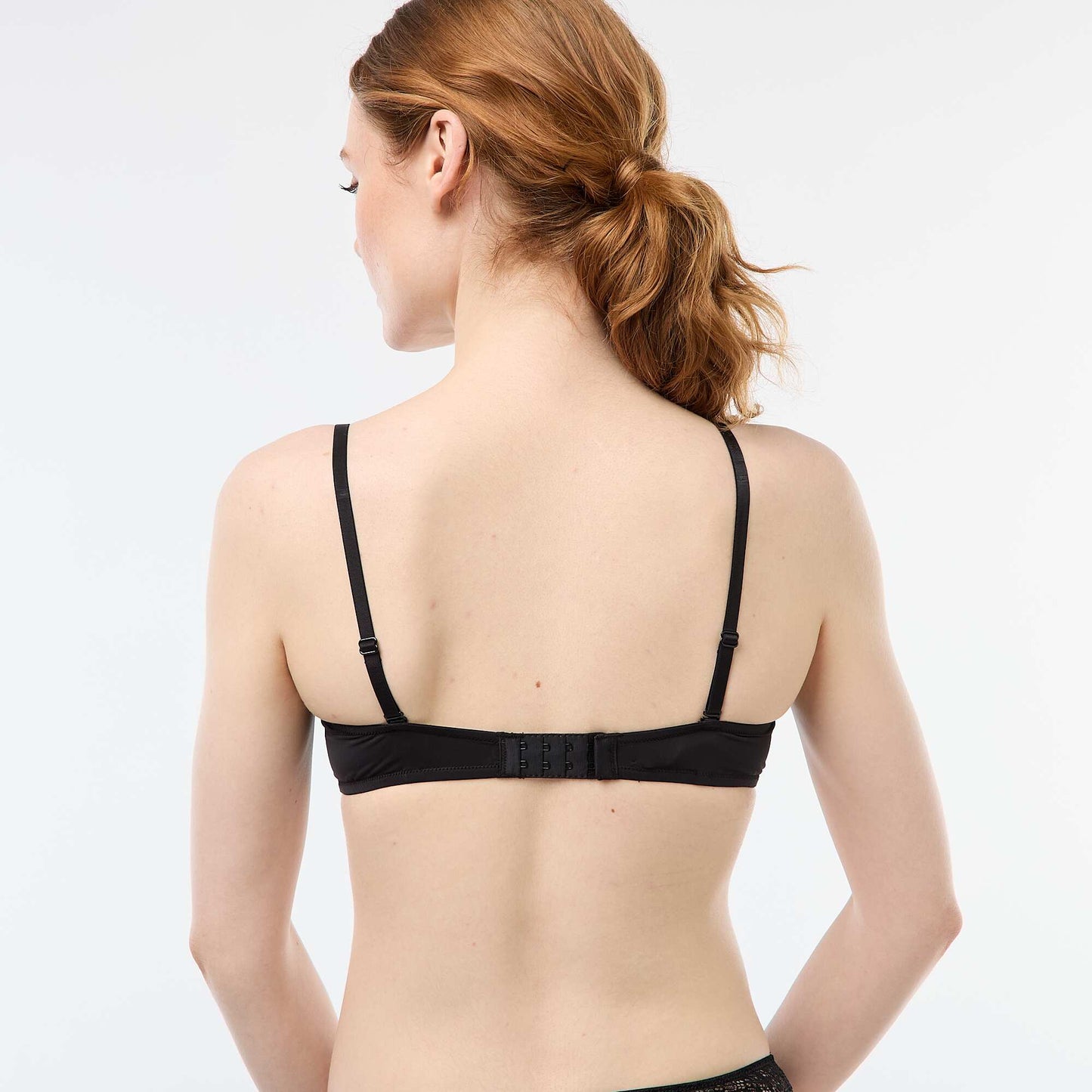 Soutien-gorge balconnet en dentelle NOIR