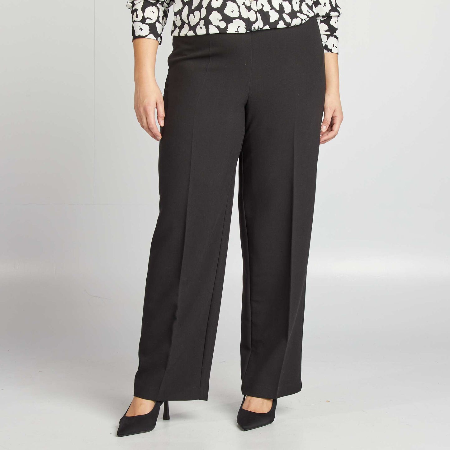 Pantalon à pinces NOIR