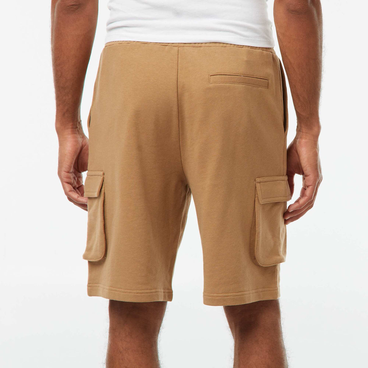 Bermuda en molleton léger multipoches BEIGE