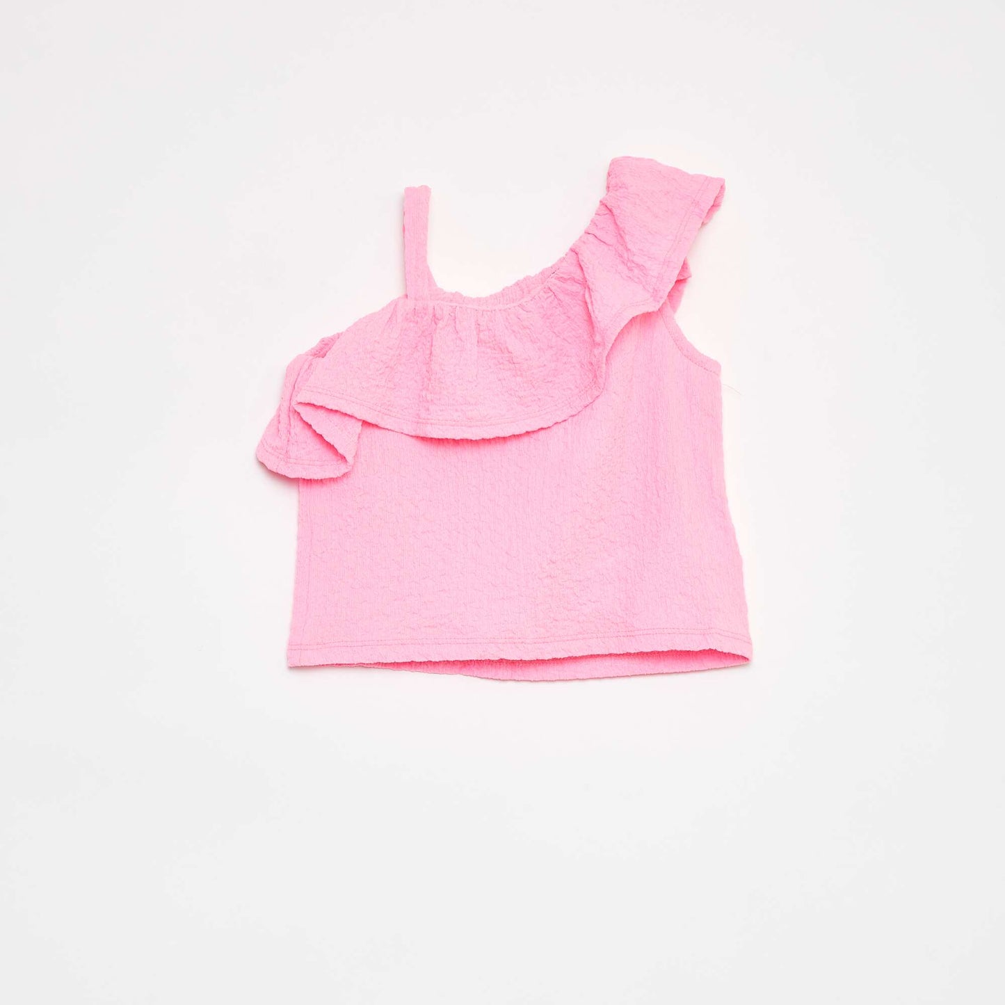 Débardeur stretch en maille gaufrée ROSE