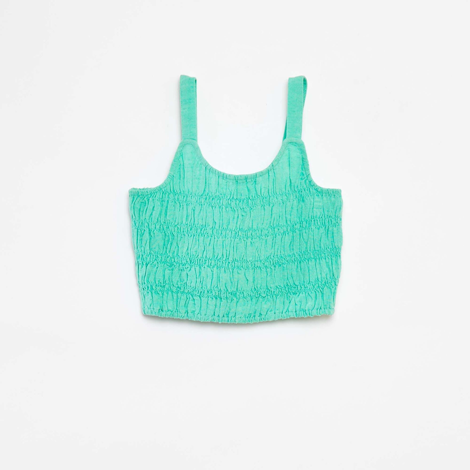 Top cropped à bretelles VERT