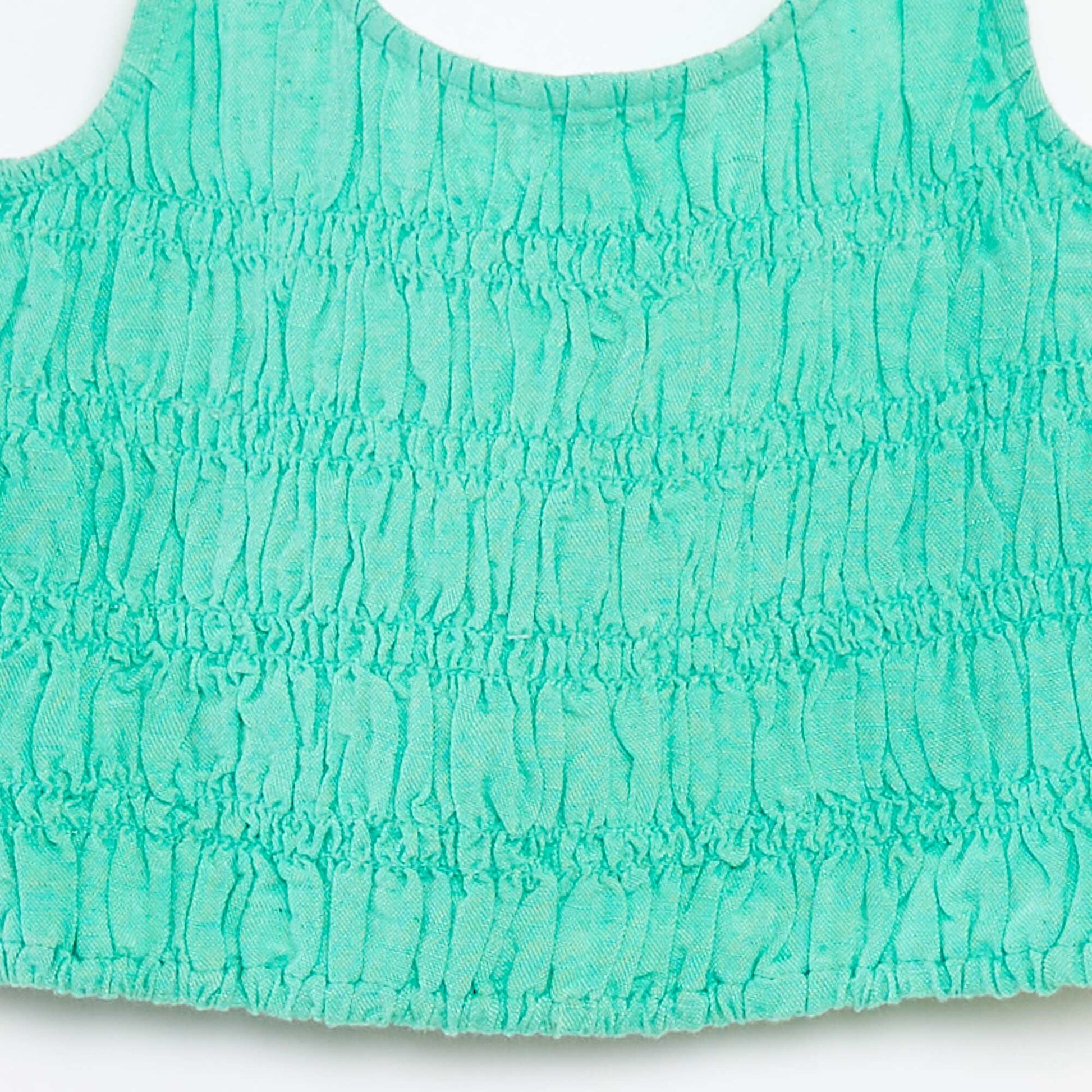 Top cropped à bretelles VERT