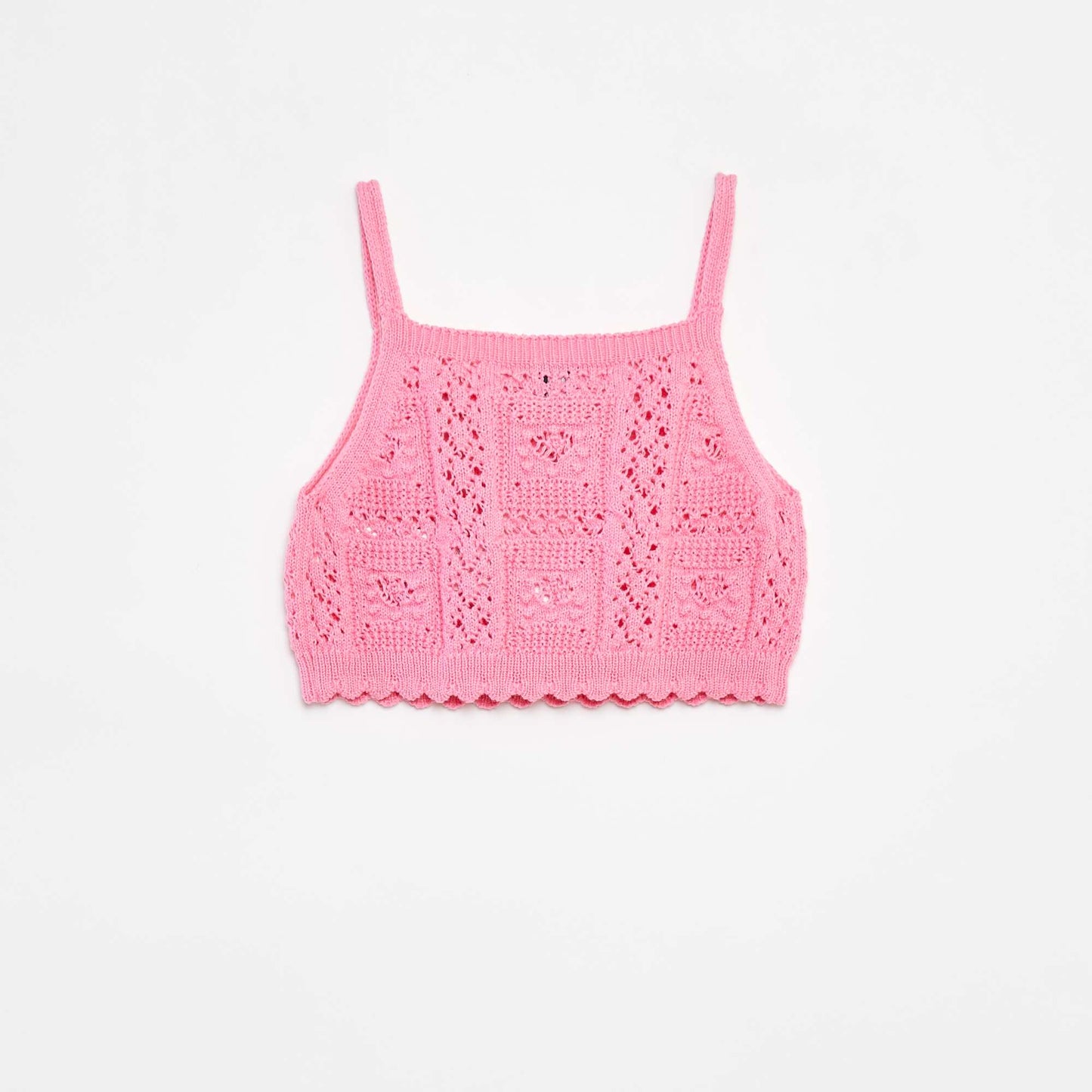 Top uni en crochet ROSE