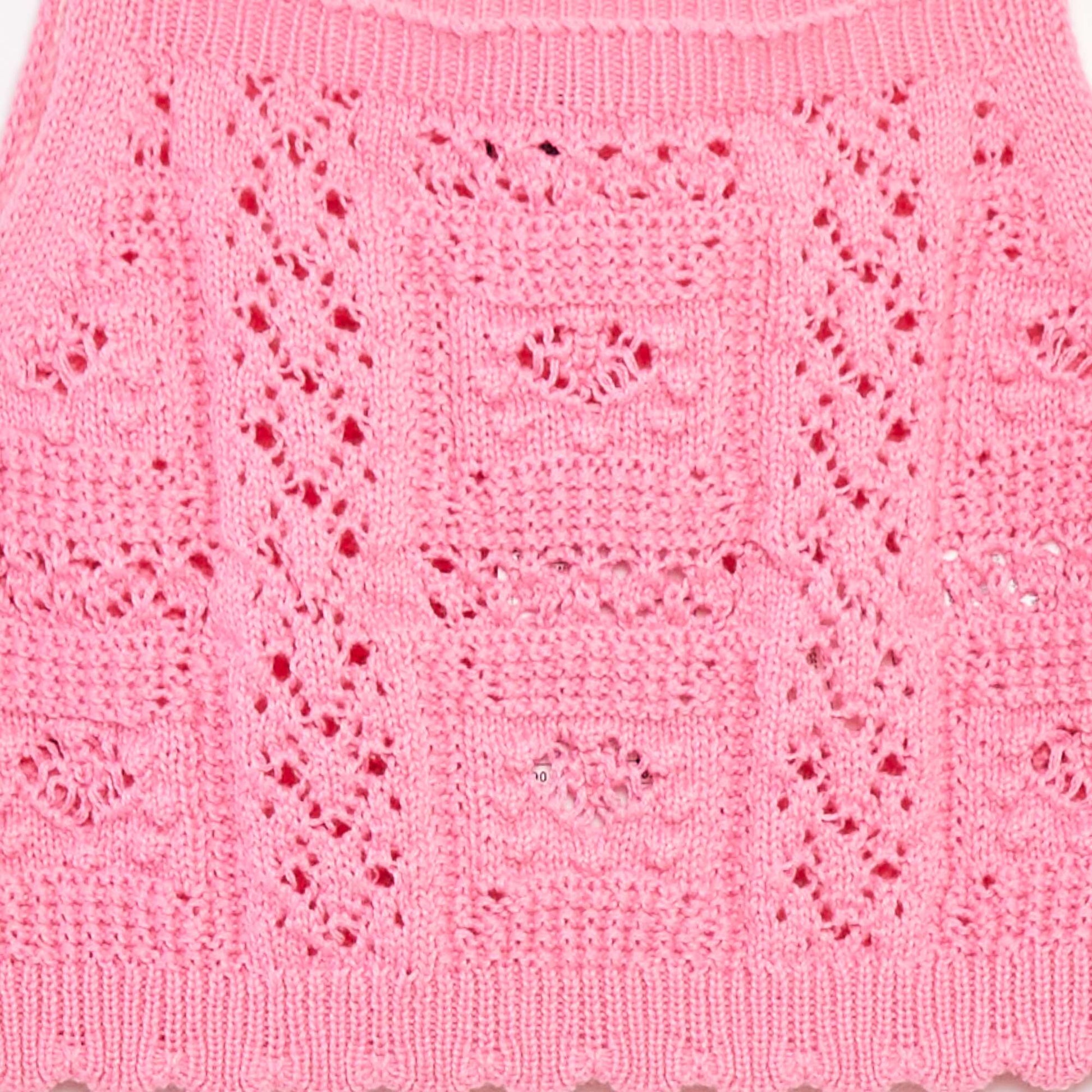 Top uni en crochet ROSE