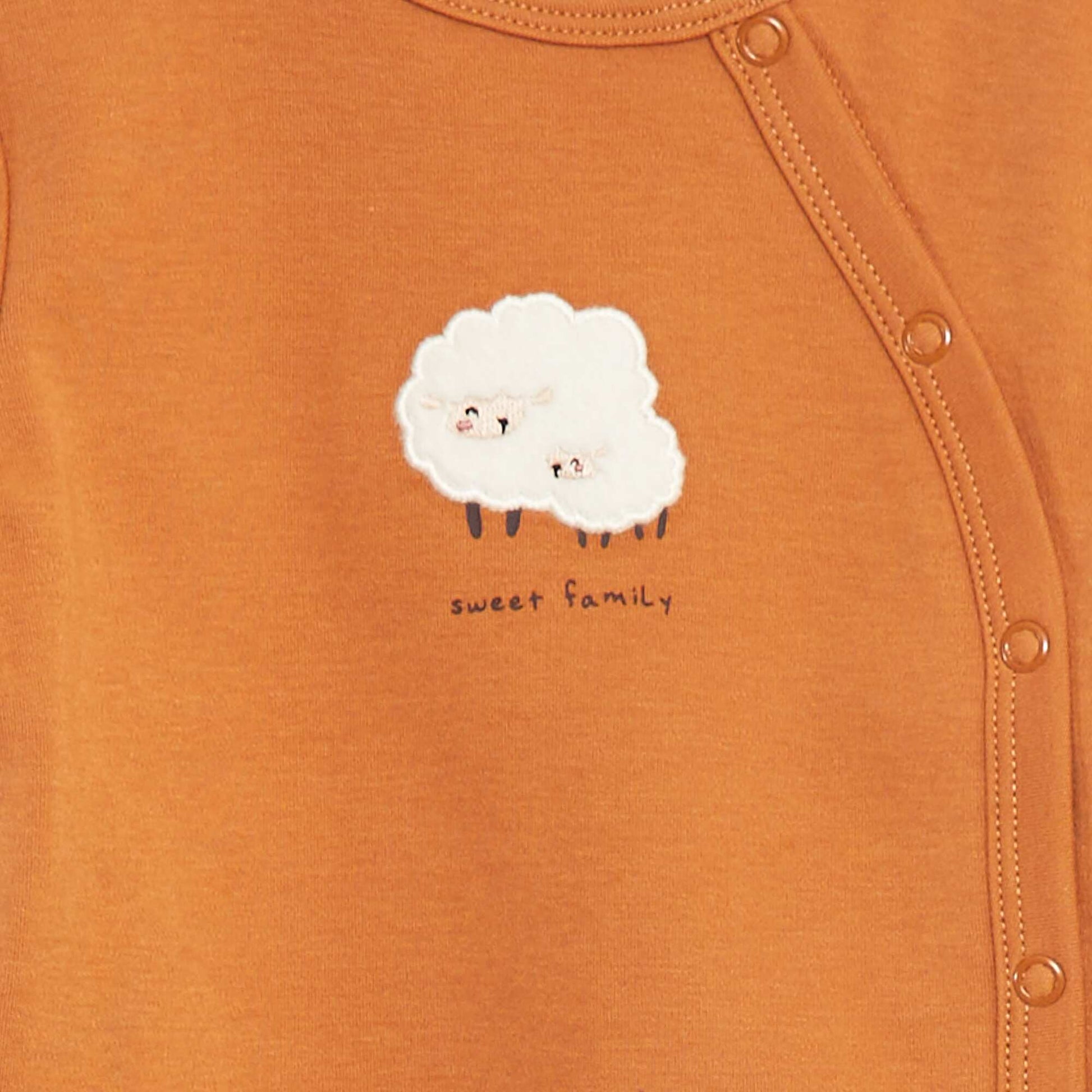 Ensemble pyjama en coton - 2 pièces ORANGE