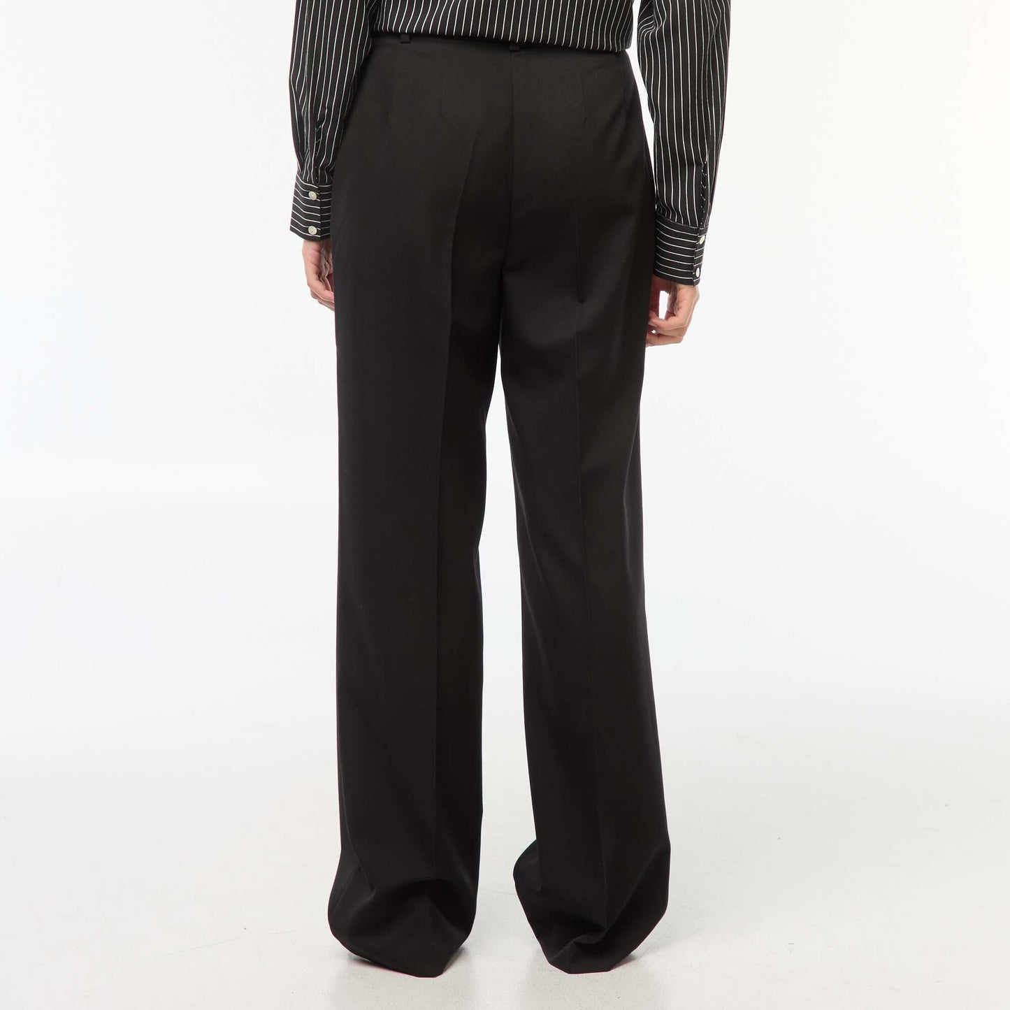 Pantalon de tailleur coupe large NOIR