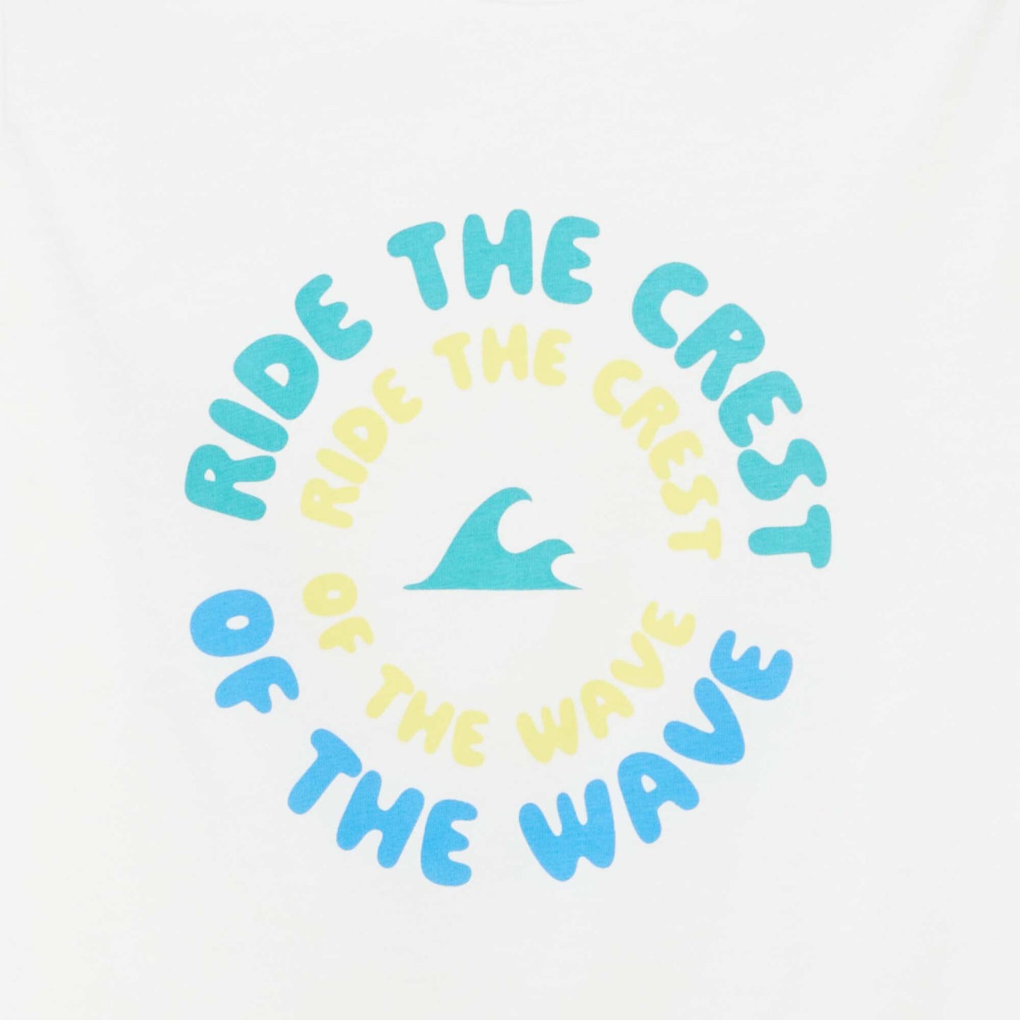 T-shirt imprimé fantaisie BLANC