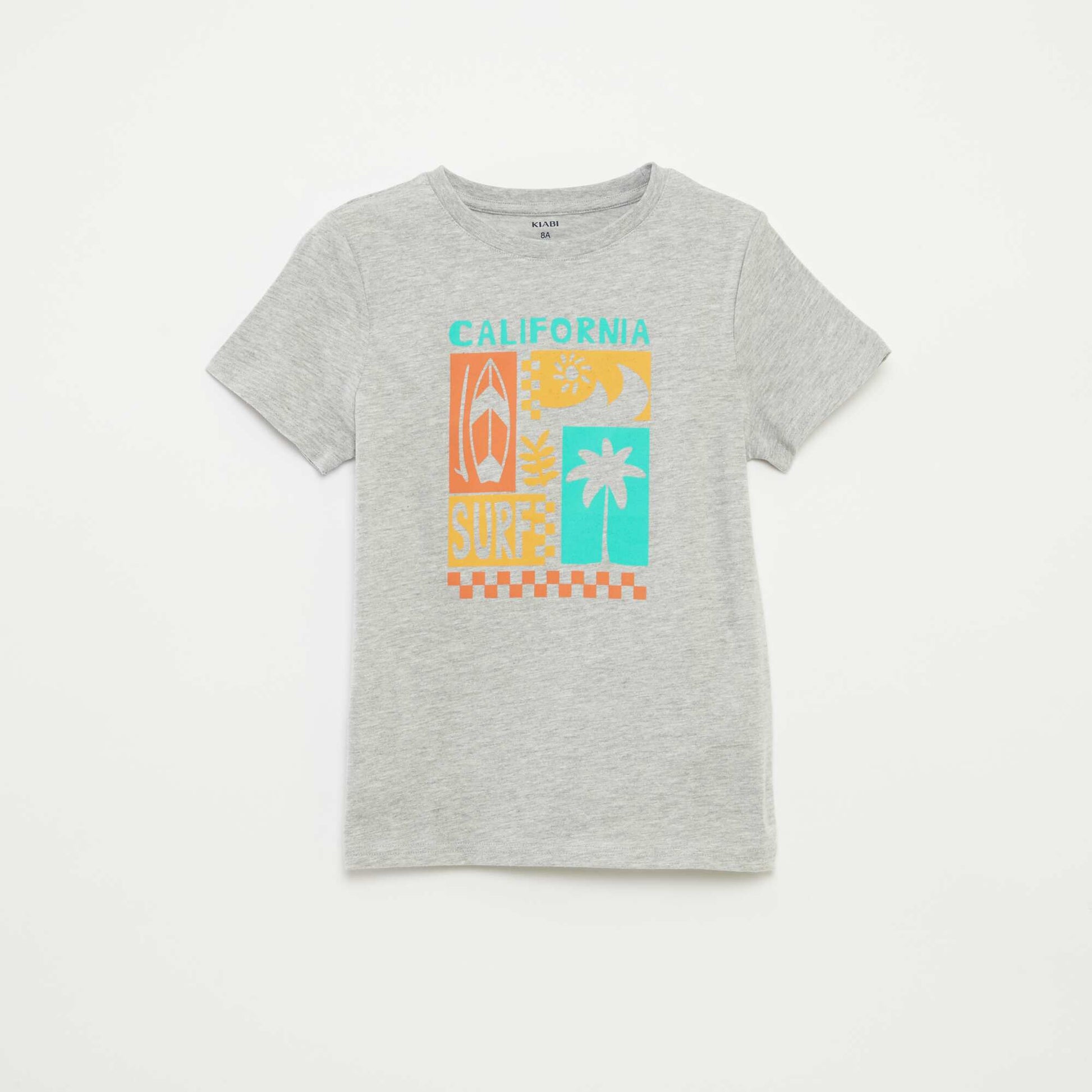 T-shirt imprimé fantaisie GRIS