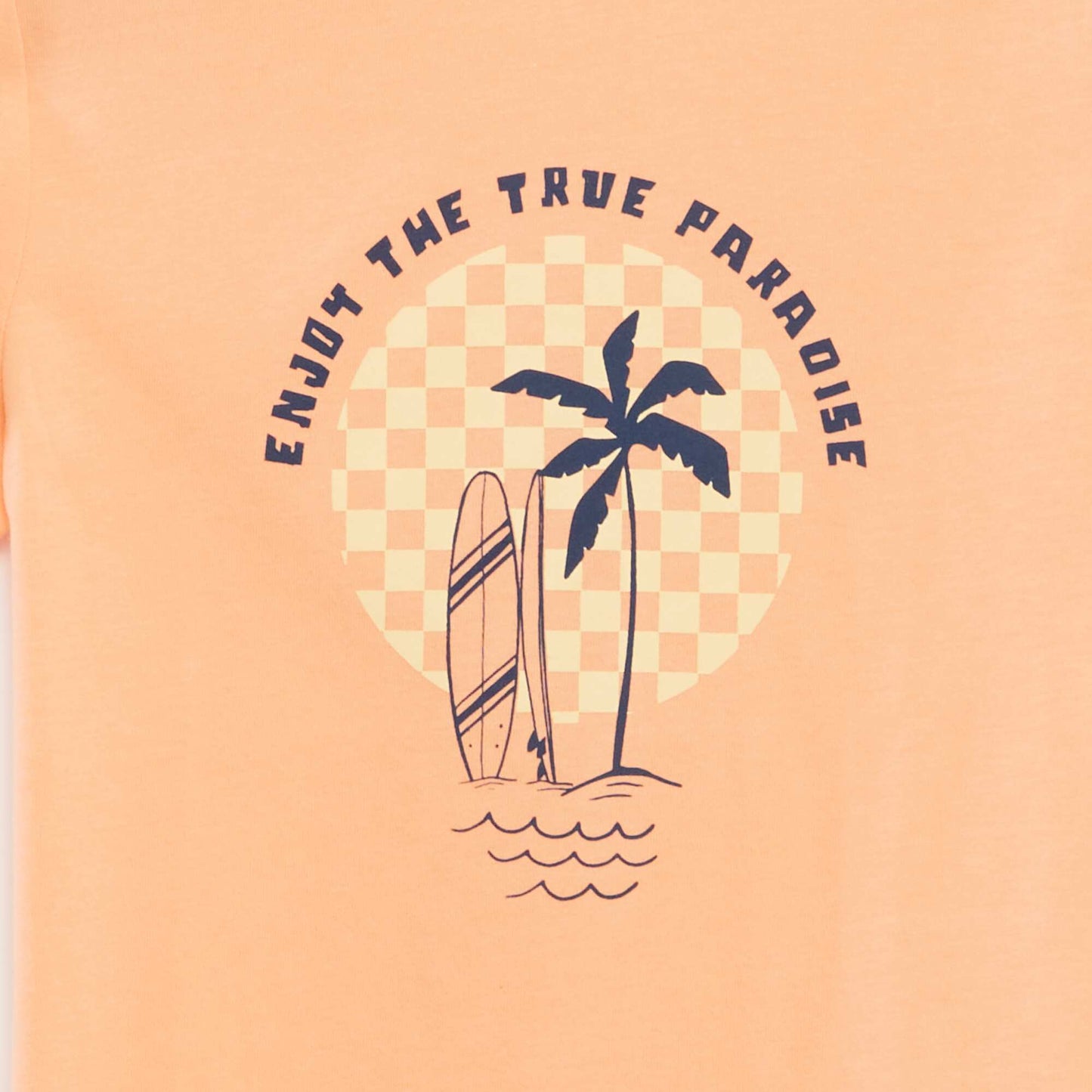 T-shirt imprimé fantaisie ORANGE