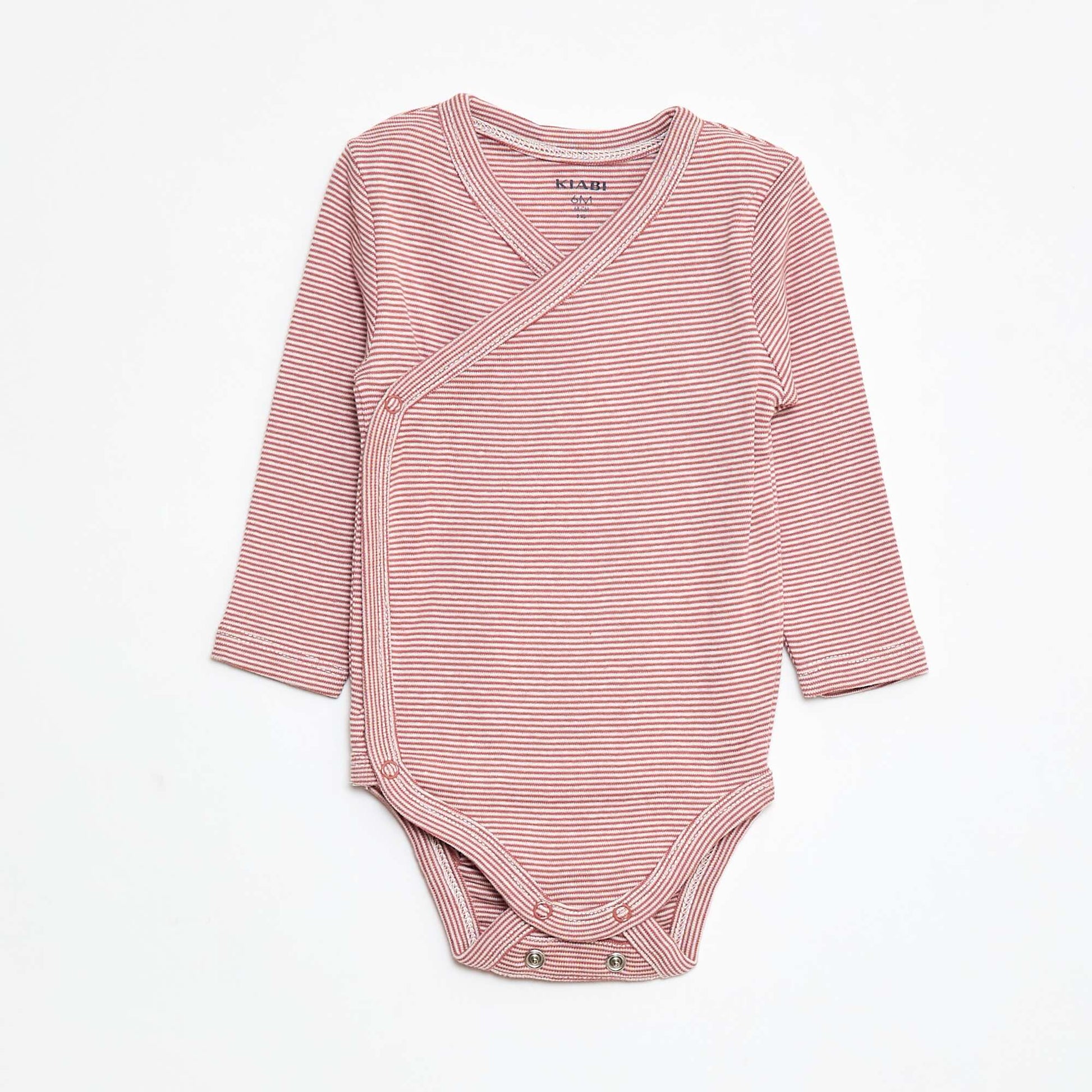 Lot de 3 bodies à manches longues avec ouverture pressionnée ROSE