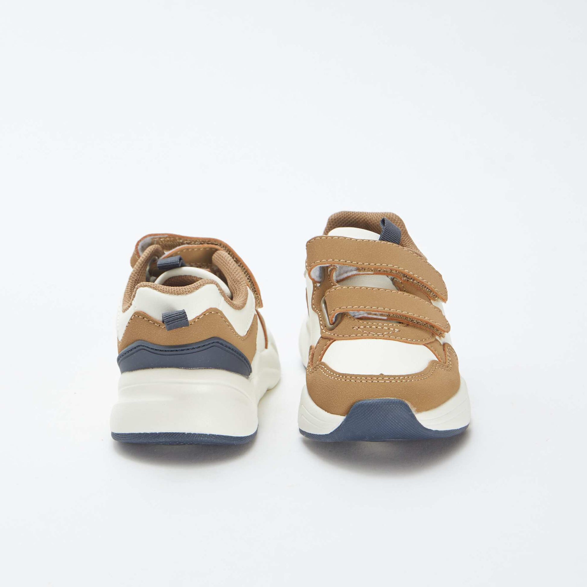 Baskets running à scratchs BLANC