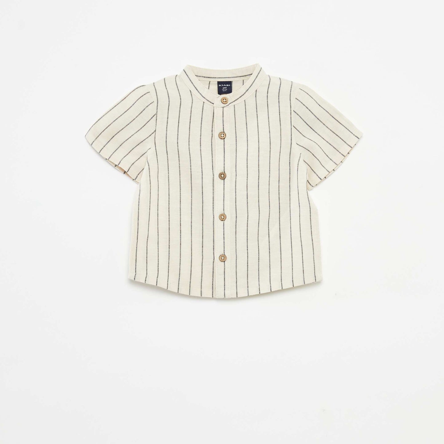 Ensemble chemise à col mao + short - 2 pièces BEIGE
