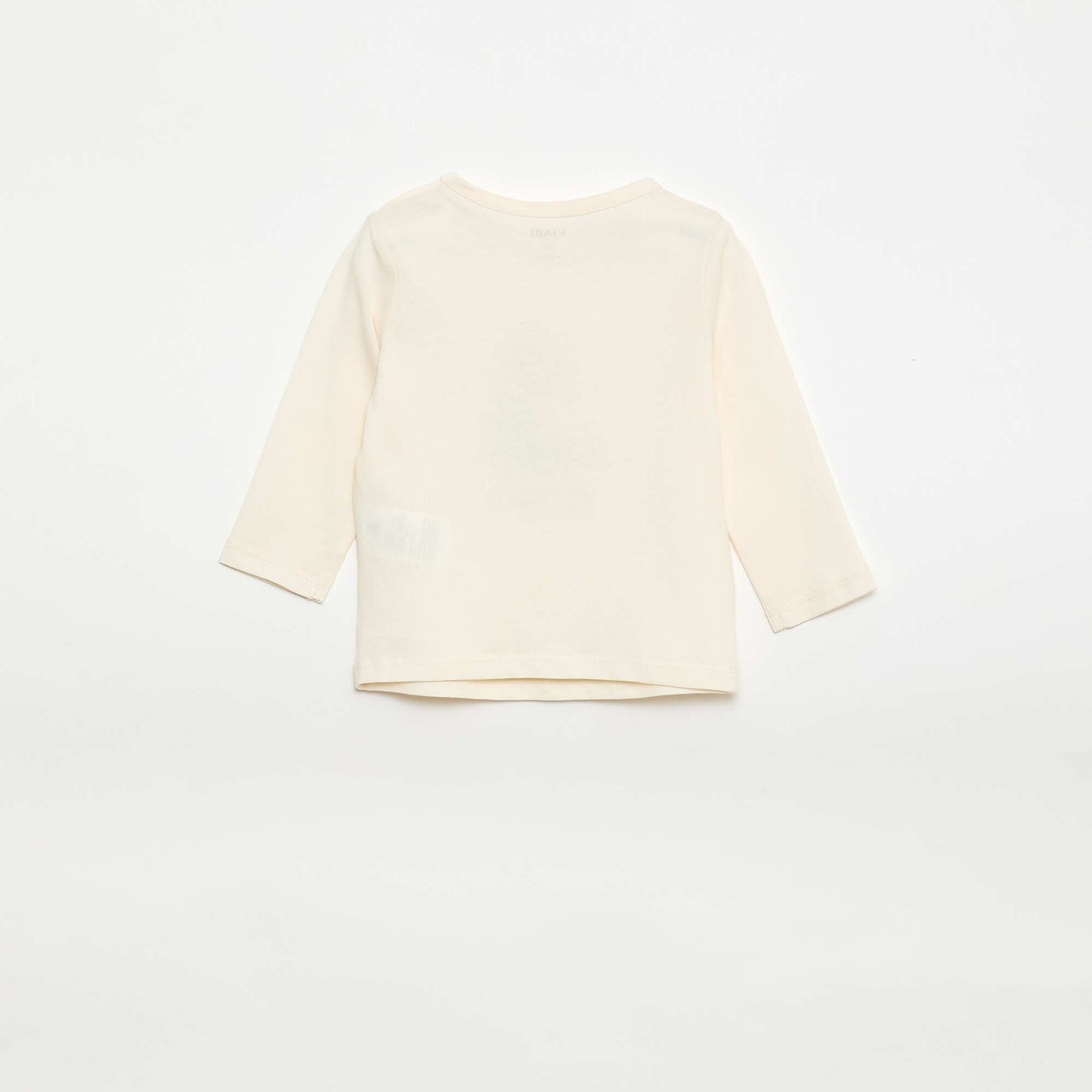 T-shirt à manches longues avec animation BLANC