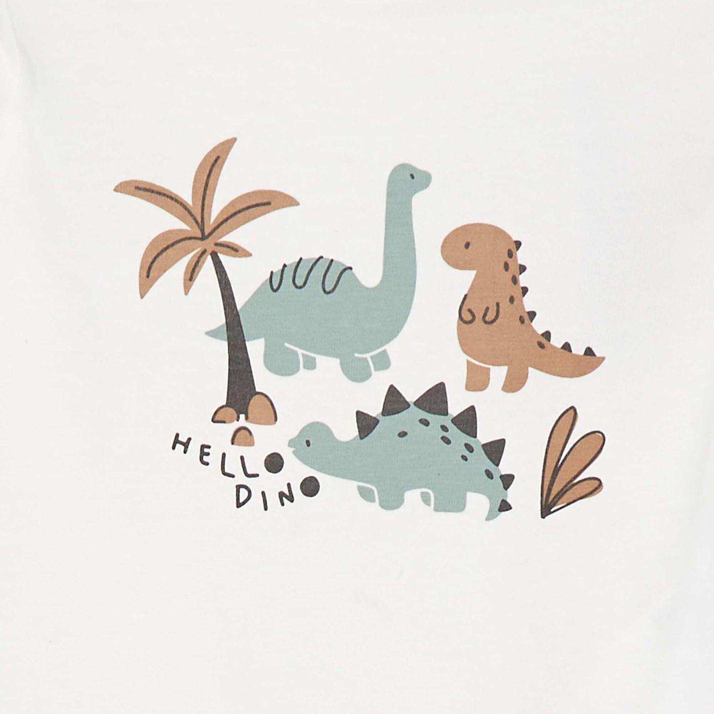 Ensemble t-shirt à manches longues + pantalon - 2 pièces BLANC