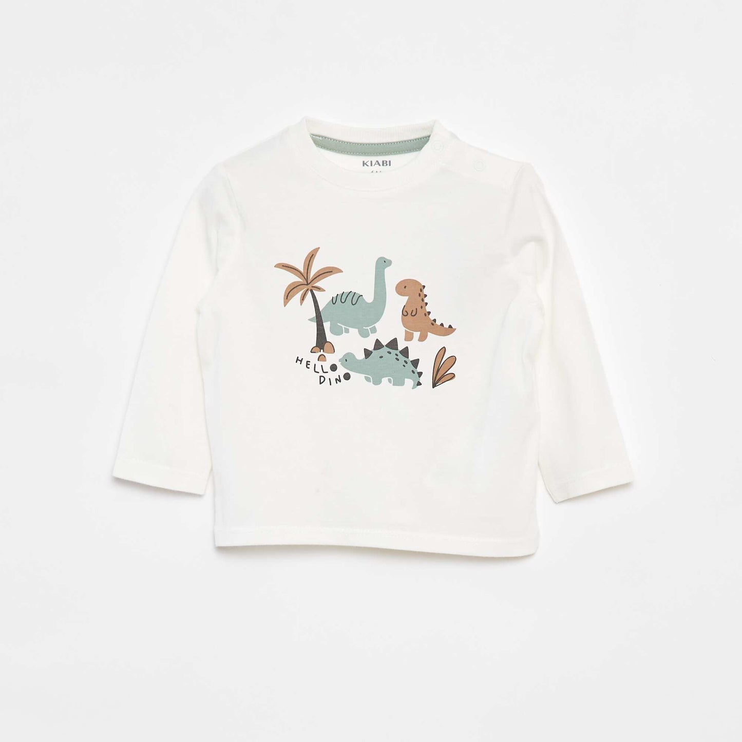 Ensemble t-shirt à manches longues + pantalon - 2 pièces BLANC