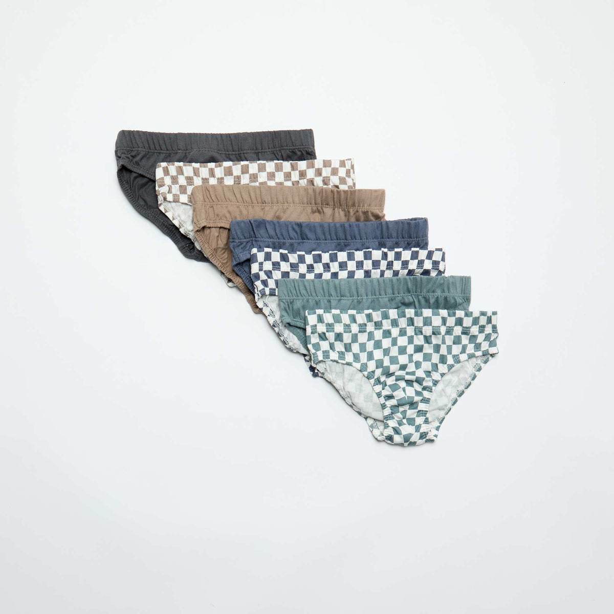 Lot de 7 slips à imprimés GRIS
