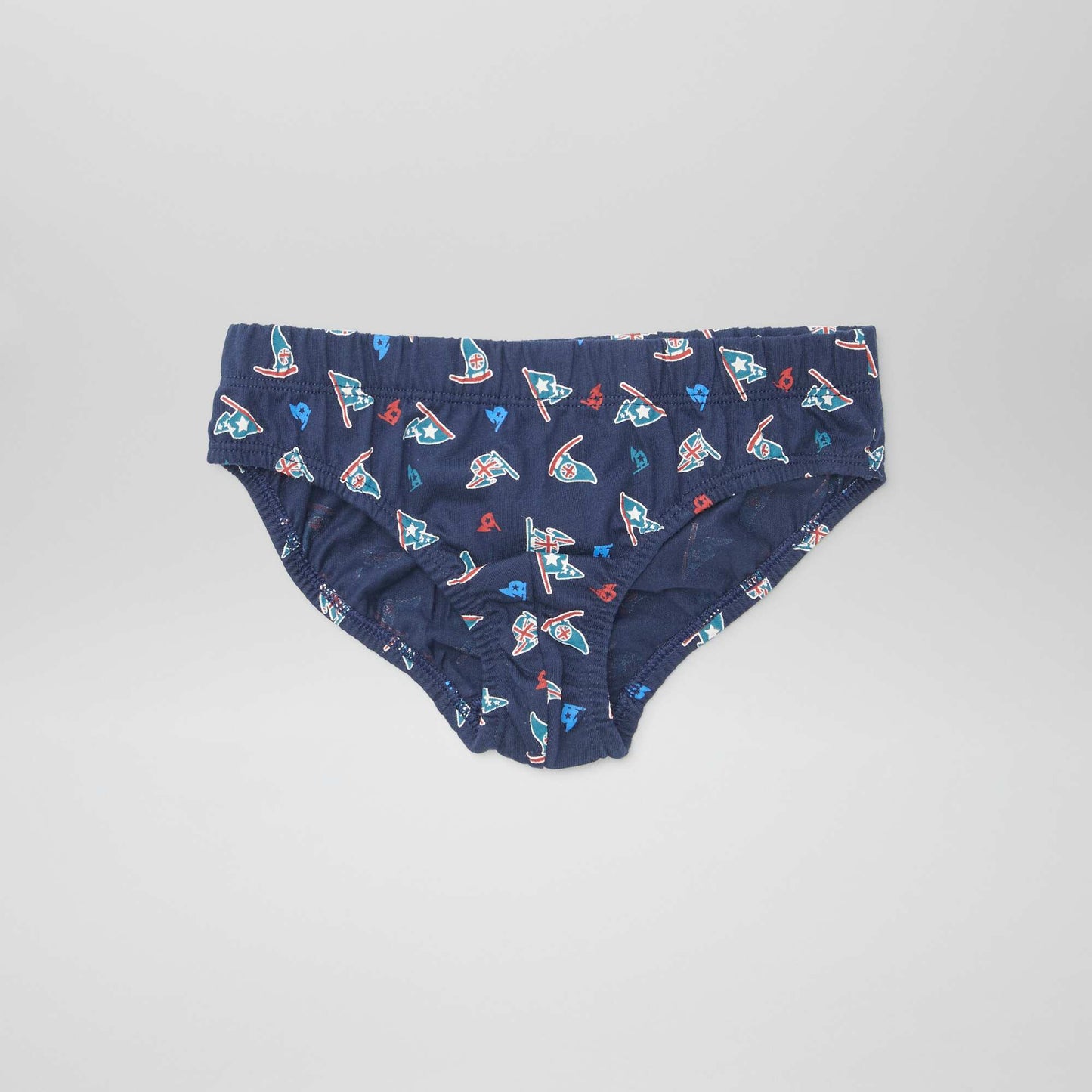 Lot de 7 slips à imprimés BLEU