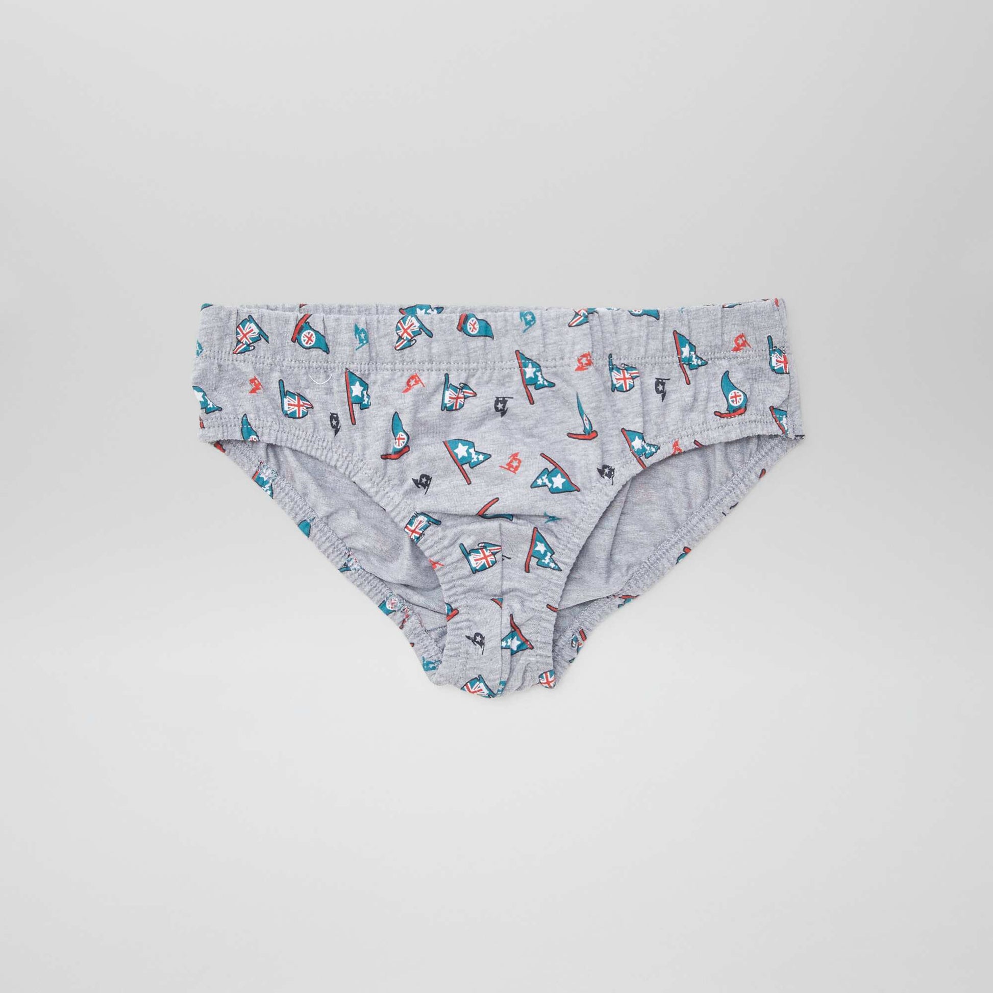 Lot de 7 slips à imprimés BLEU