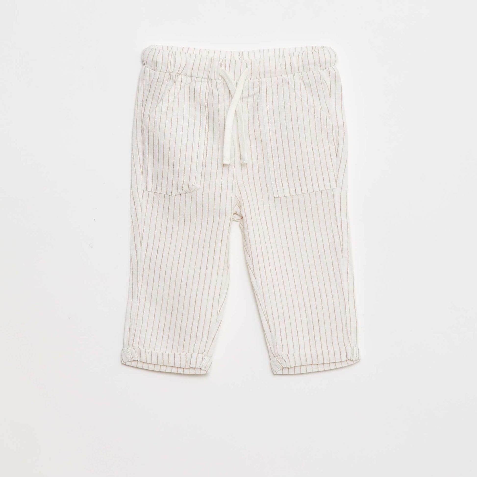 Ensemble t-shirt manches courtes + pantalon léger - 2 pièces BEIGE
