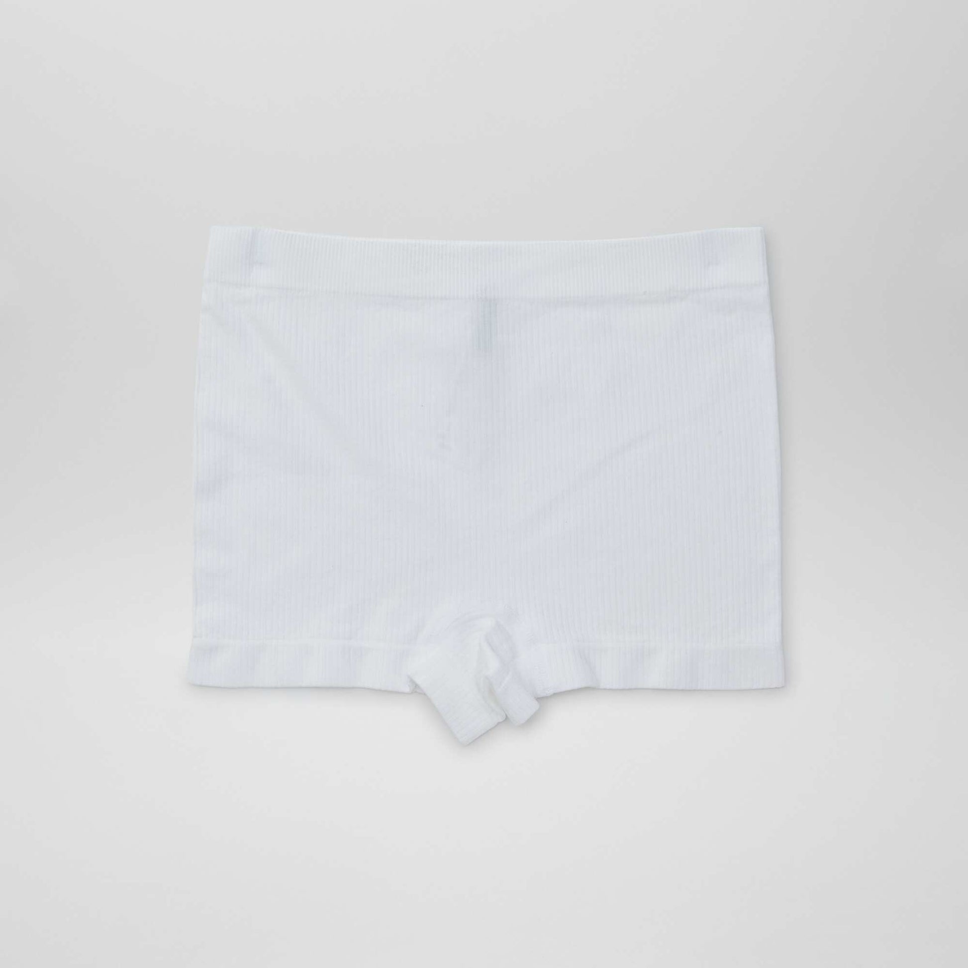Lot de 2 shorties en maille côtelée BLANC