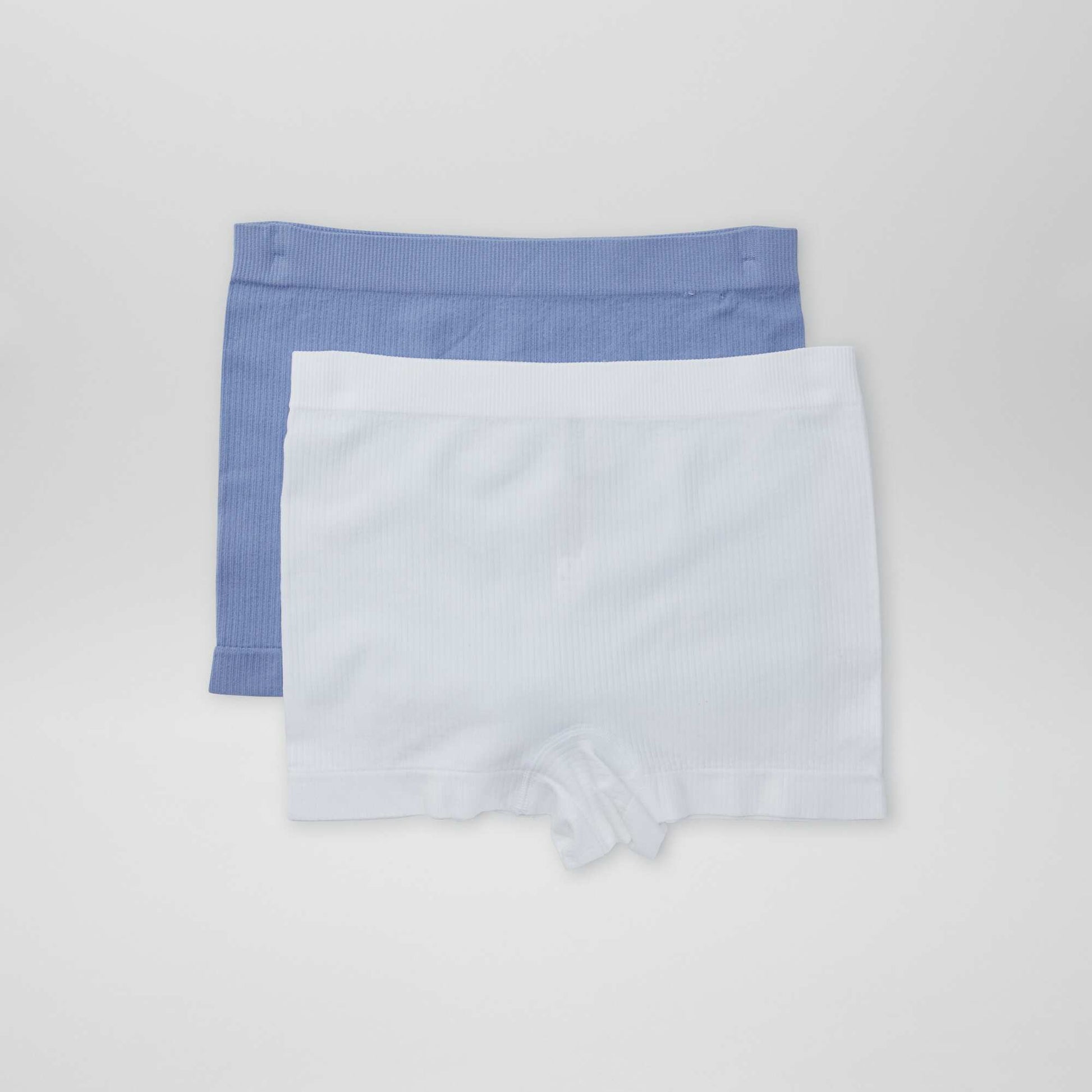 Lot de 2 shorties en maille côtelée BLEU