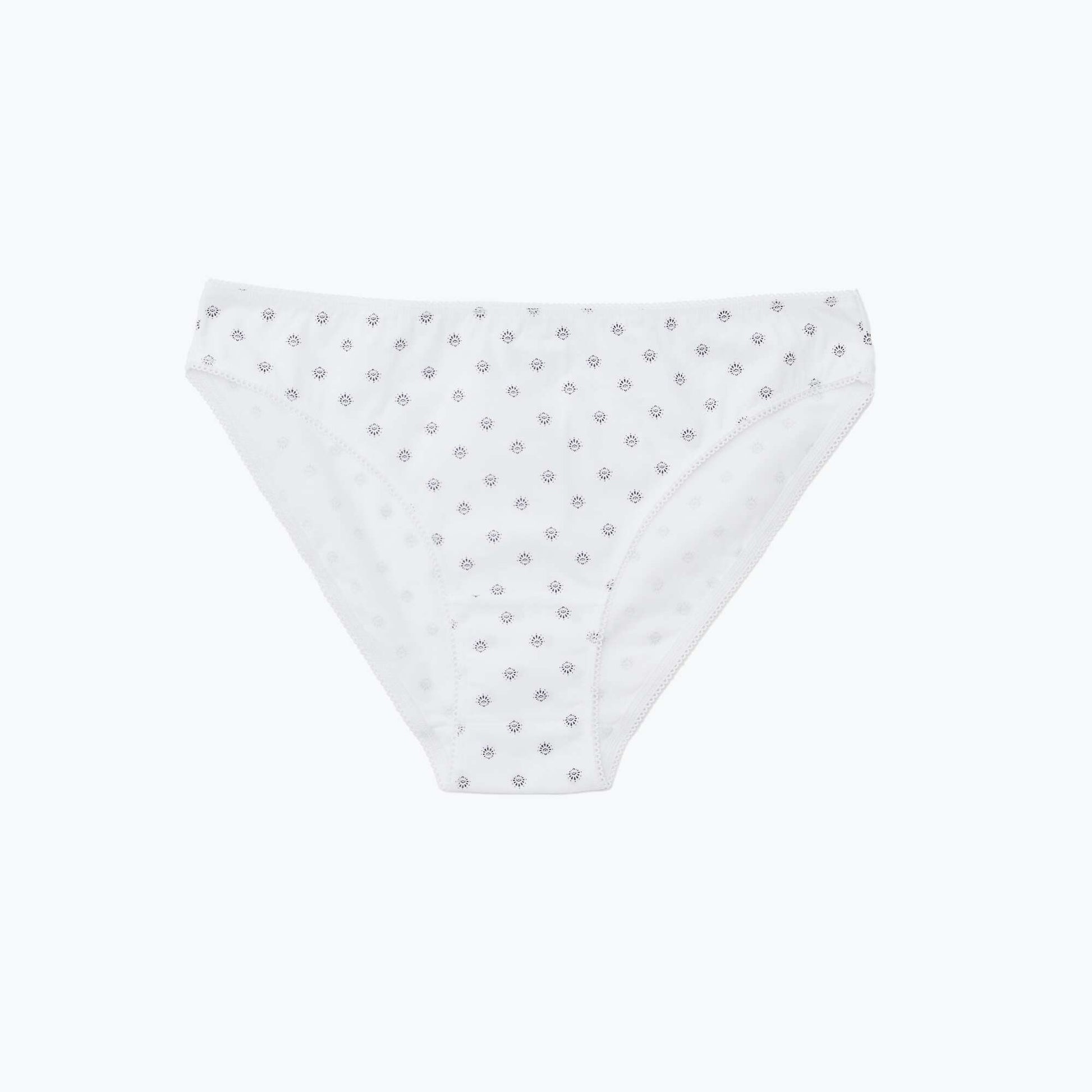 Lot de 5 culottes - unies et imprimées BLANC/NOIR
