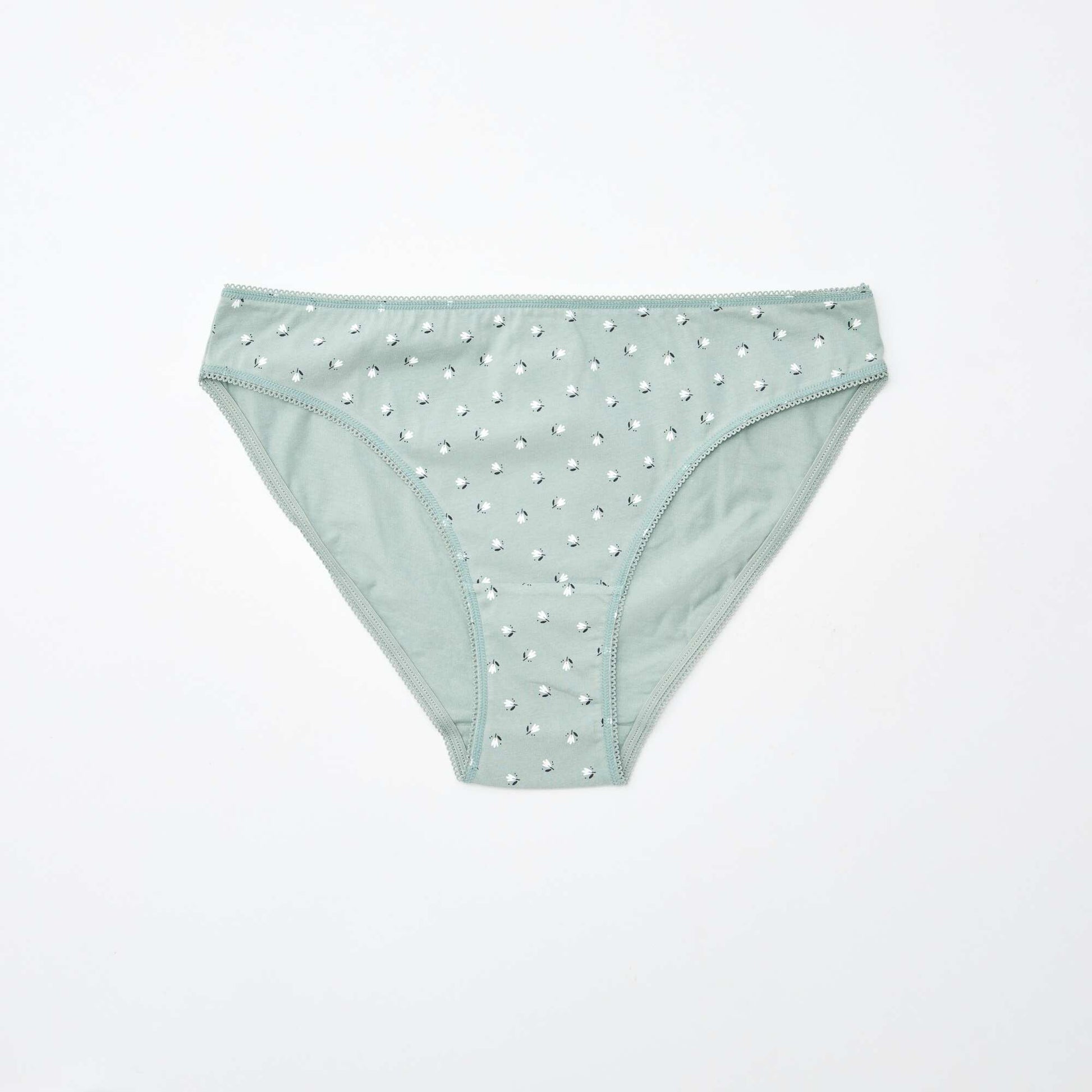 Lot de 5 culottes - unies et imprimées BLANC