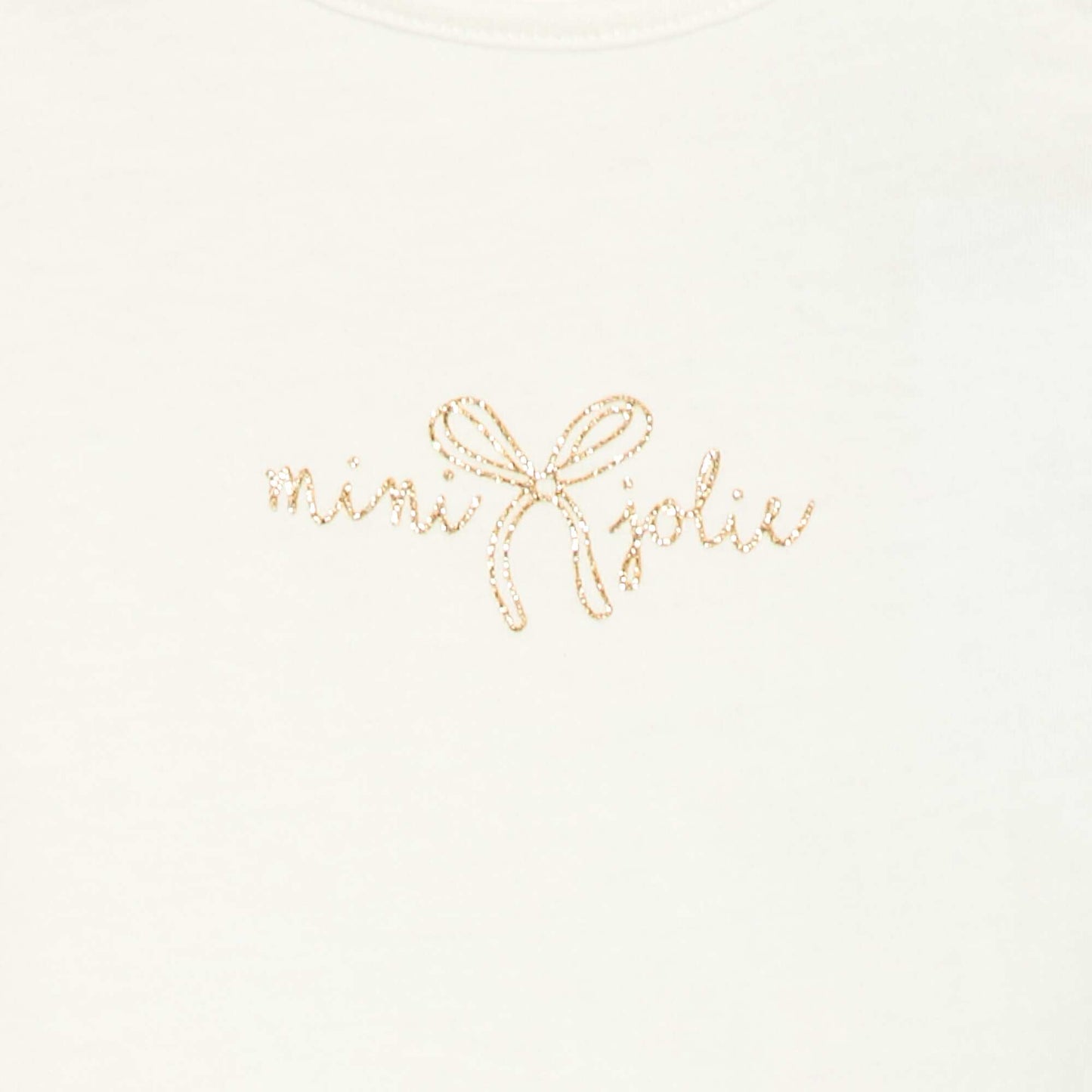 T-shirt manches longue impirmé BLANC