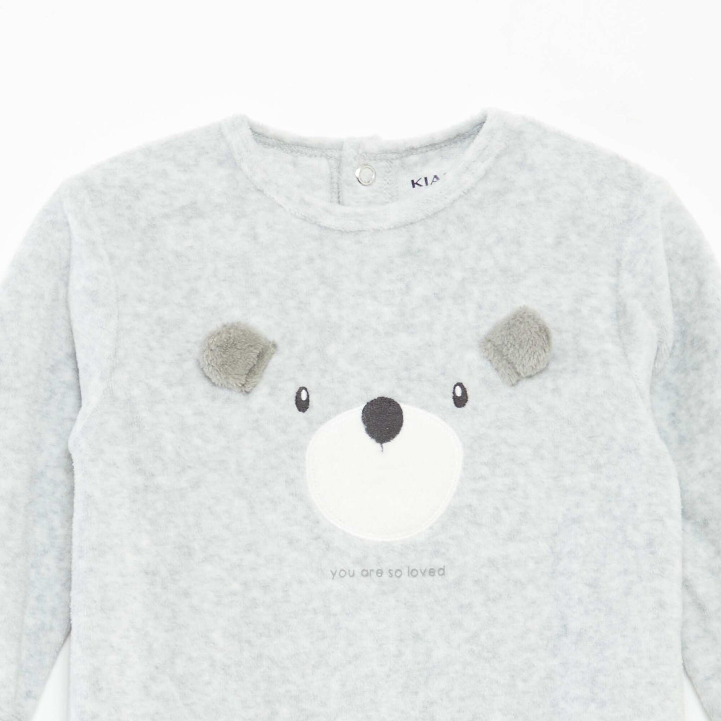Dors bien en velours avec animation GRIS