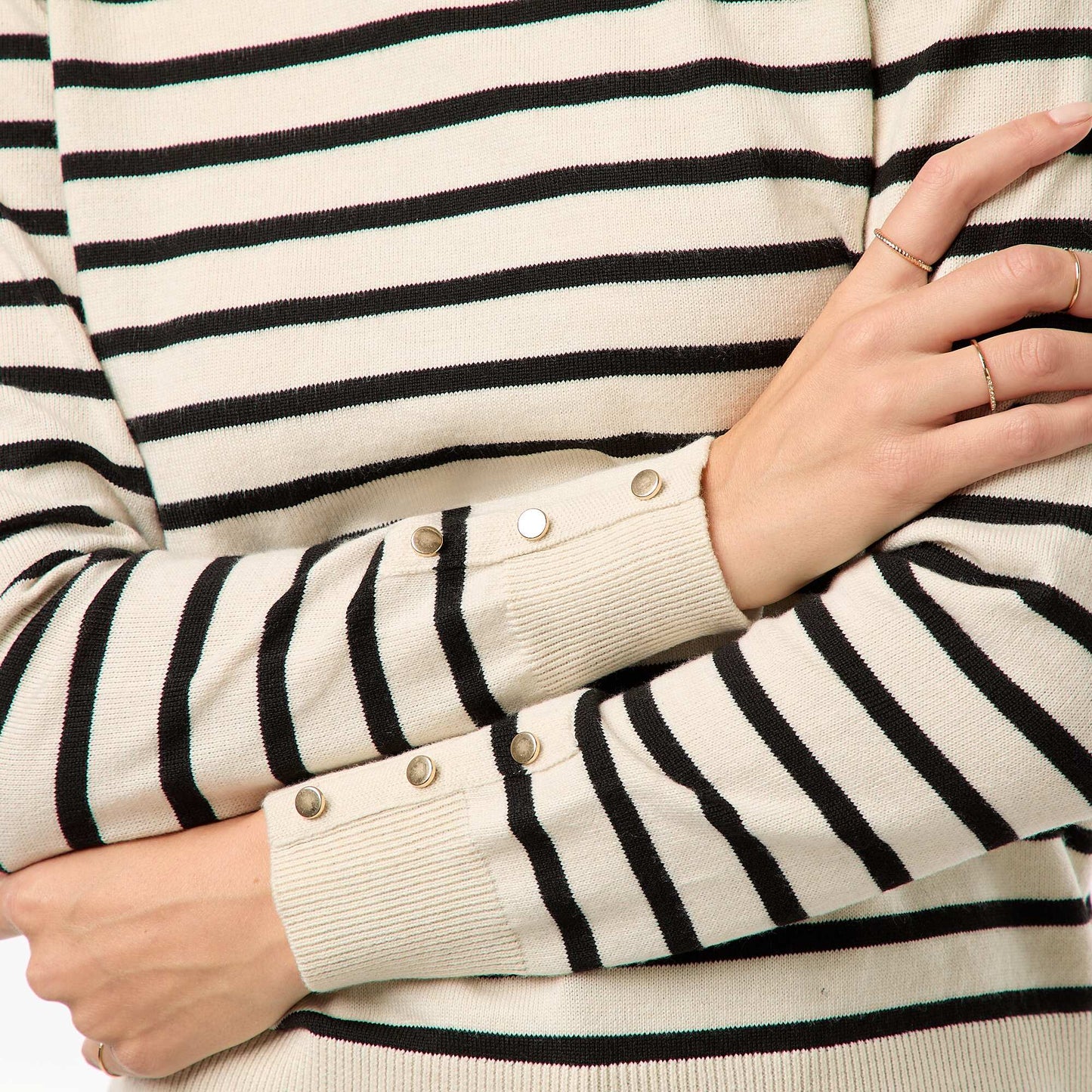 Pull en maille léger col rond BEIGE