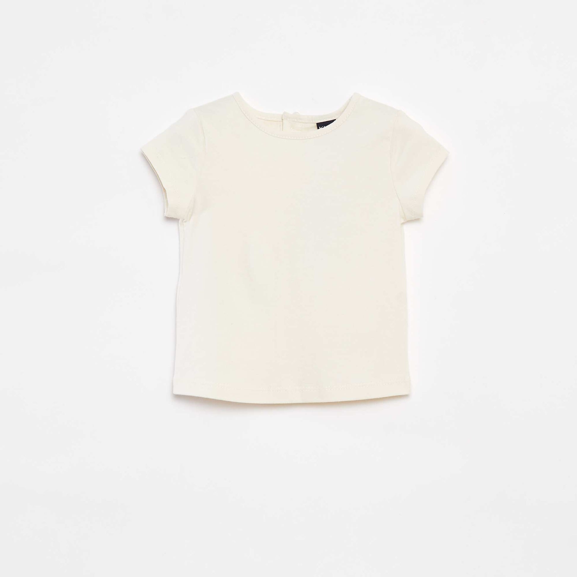Ensemble barboteuse avec salopette + tee-shirt CRèME
