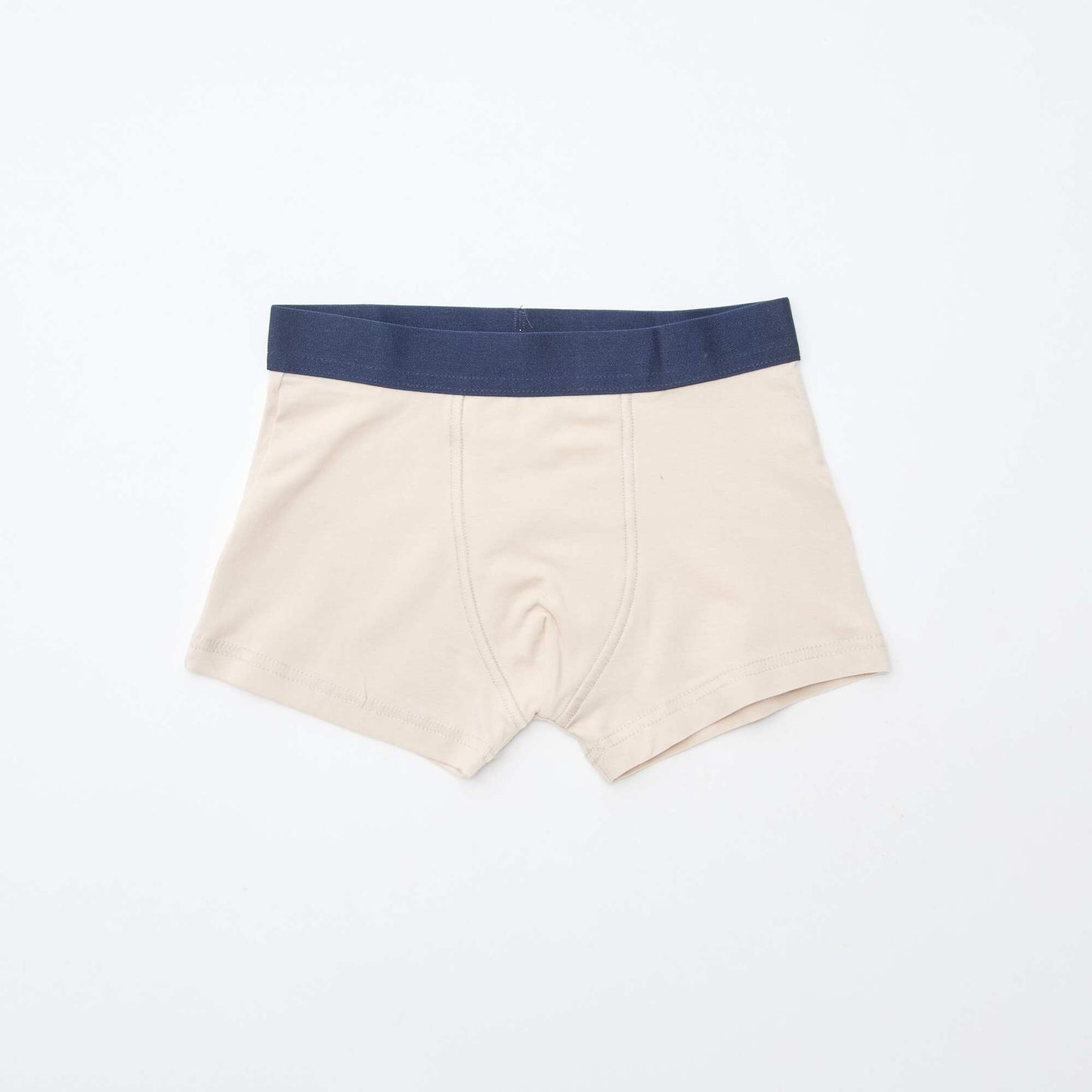 Lot 5 boxers unis unis et imprimés BLEU