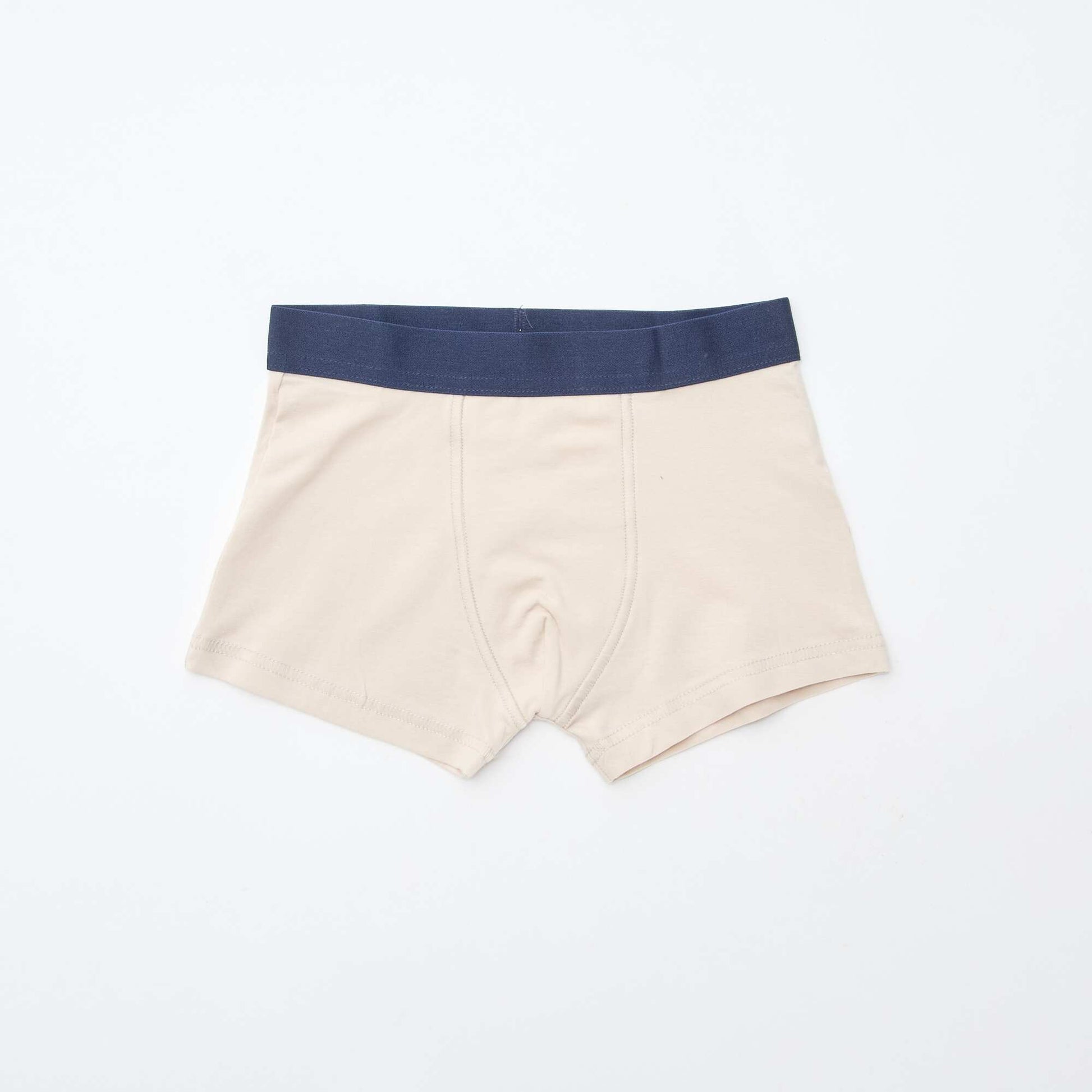 Lot 5 boxers unis unis et imprimés BLEU