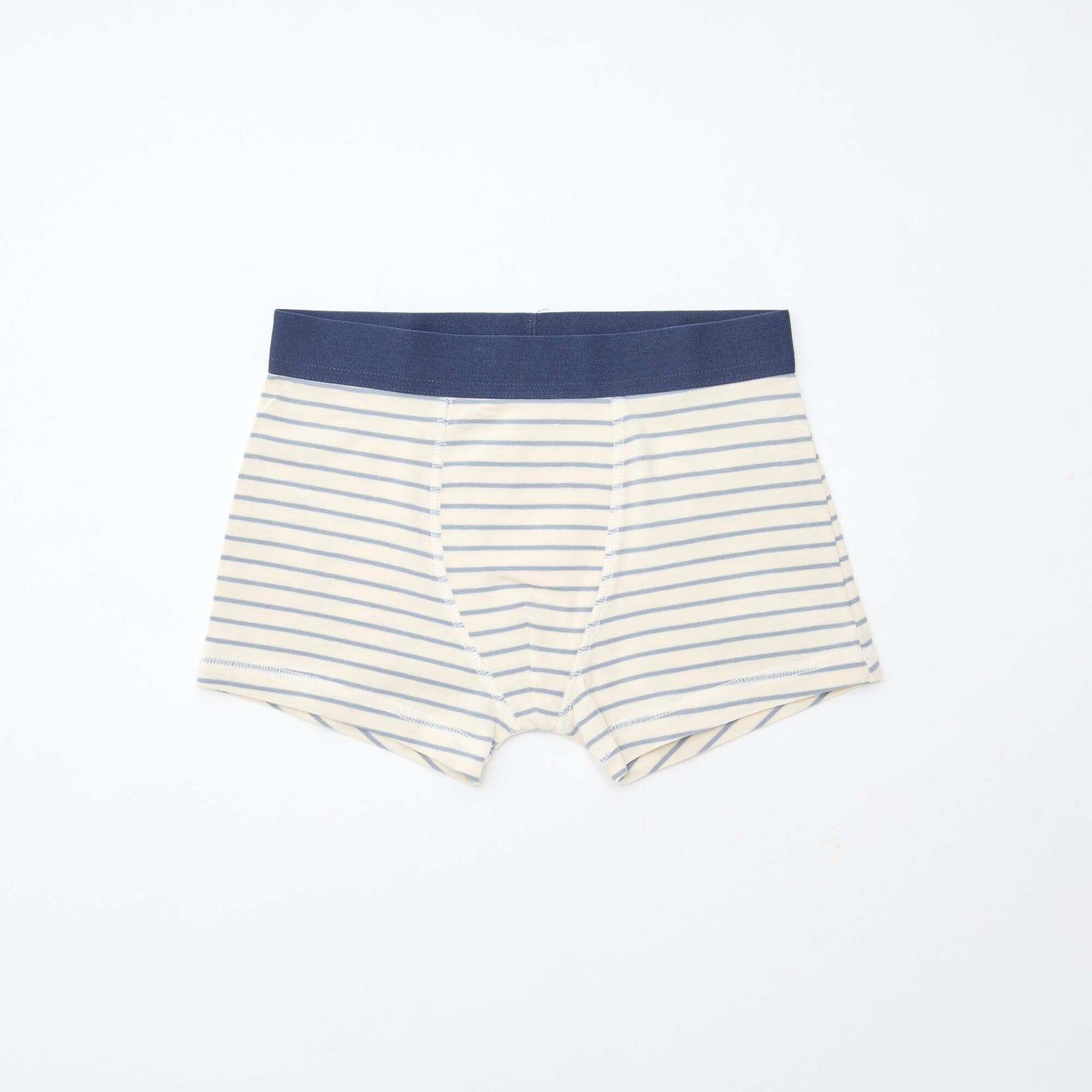 Lot 5 boxers unis unis et imprimés BLEU