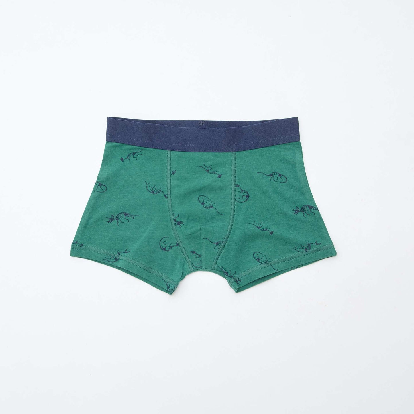 Lot de 5 boxers unis unis et imprimés BLEU
