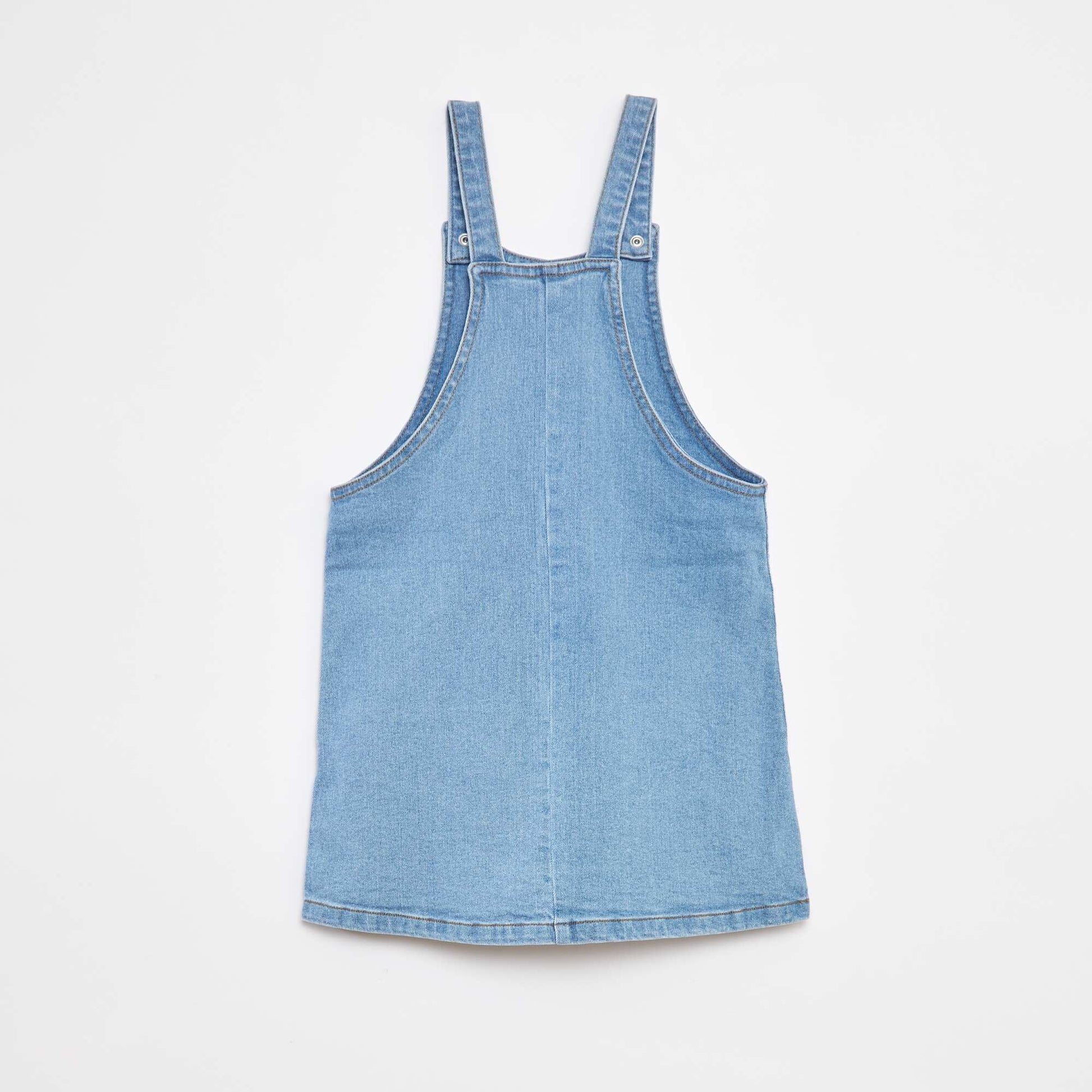 Robe salopette en denim 'Stitch' BLEU